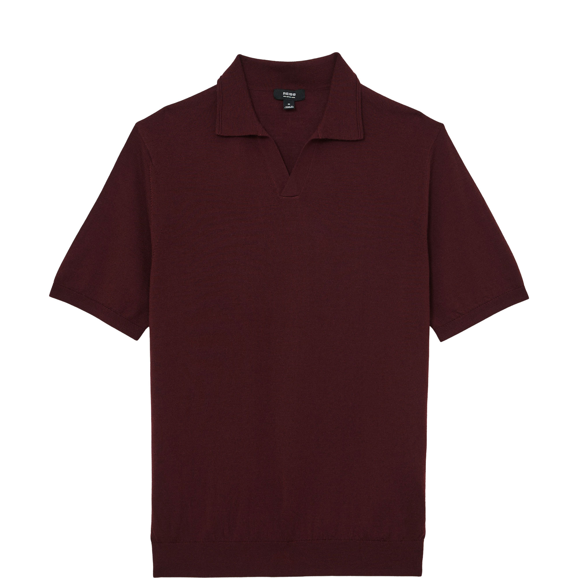 Duchie Merino Wool Open-Collar Polo Shirt