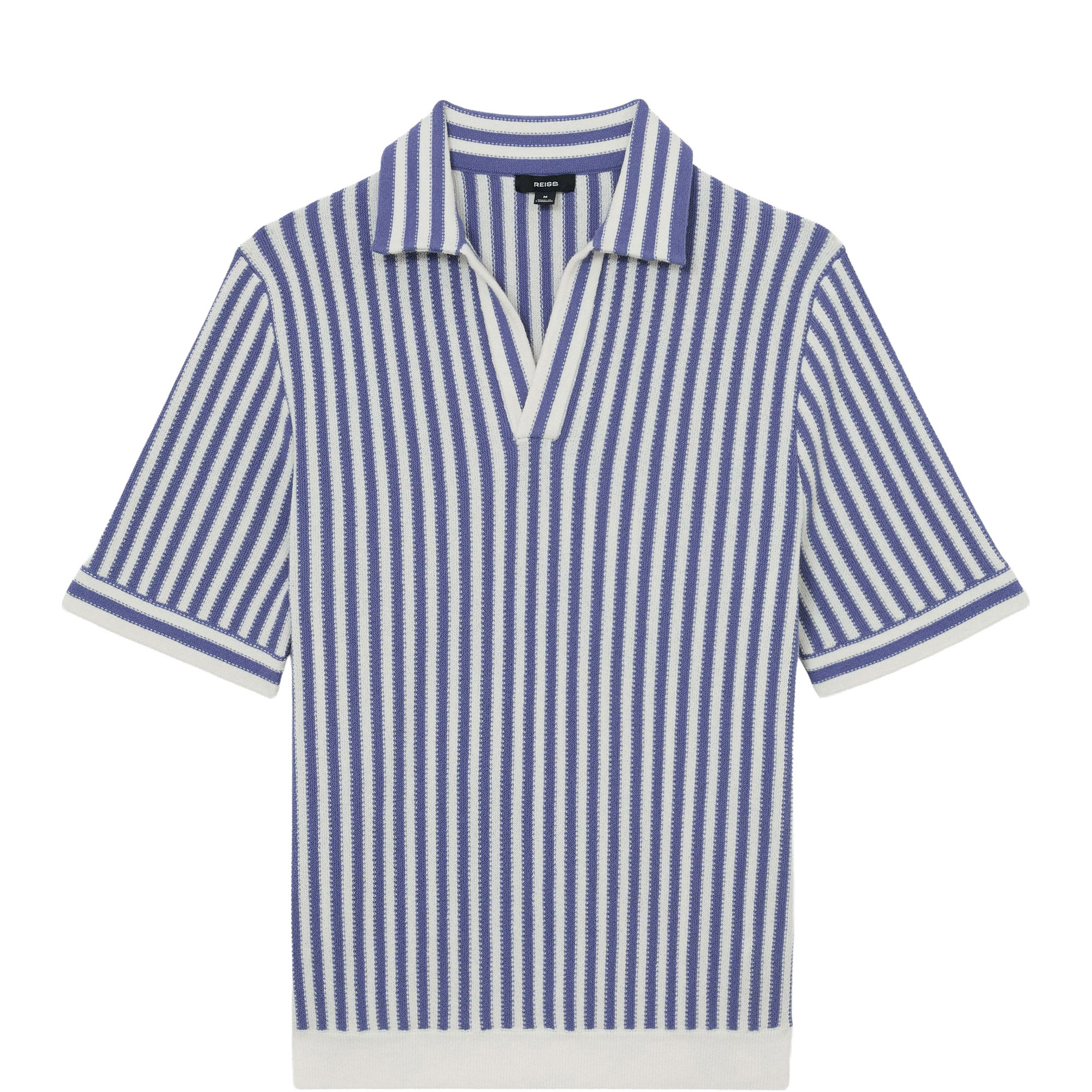 Alba Stripe Knit Polo Shirt