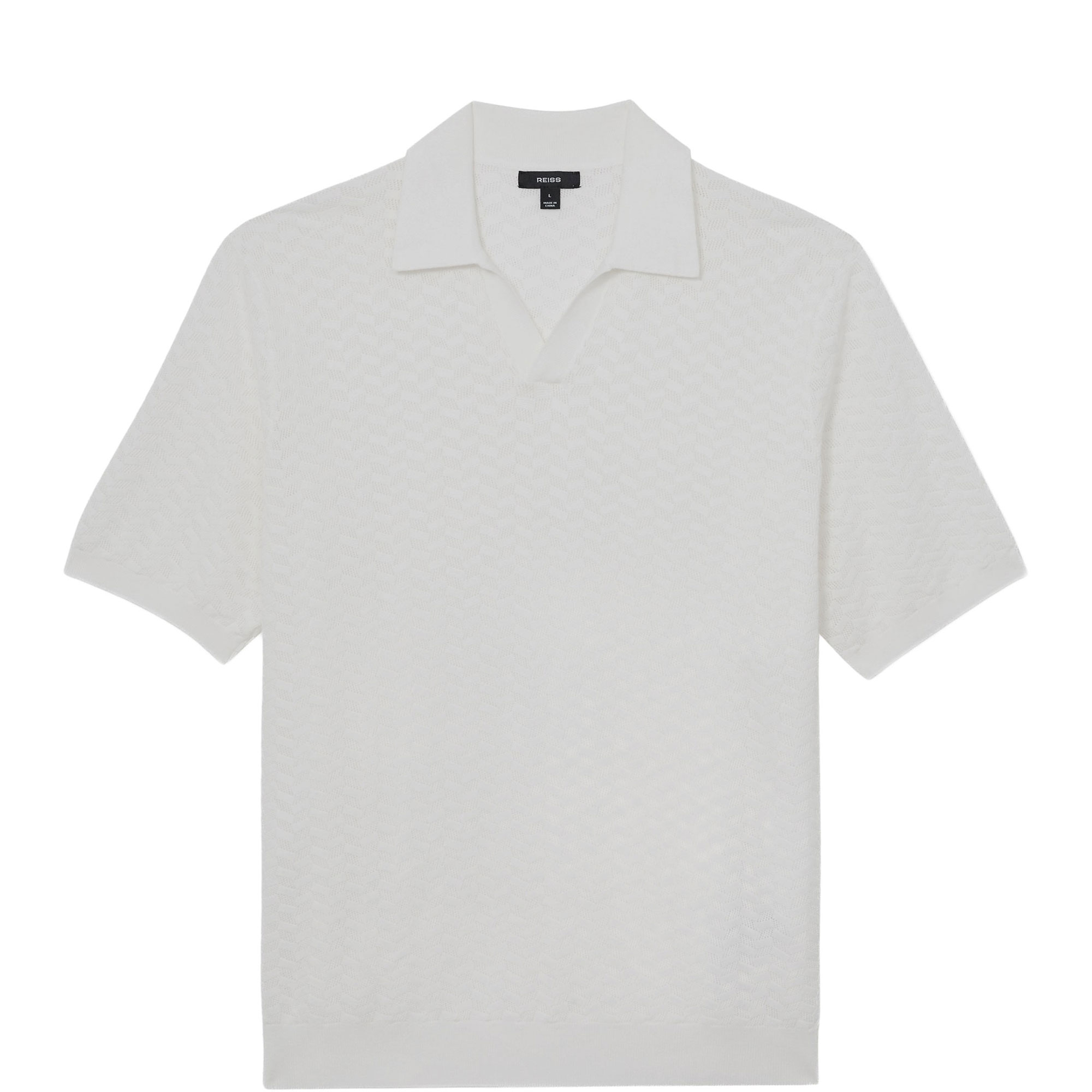 Sol Textured-Knit Polo Shirt
