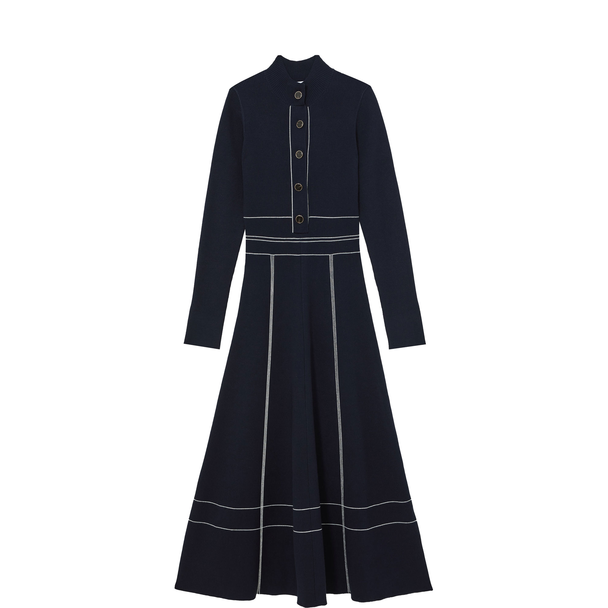 Charlie Contrast Stitch Knitted Dress