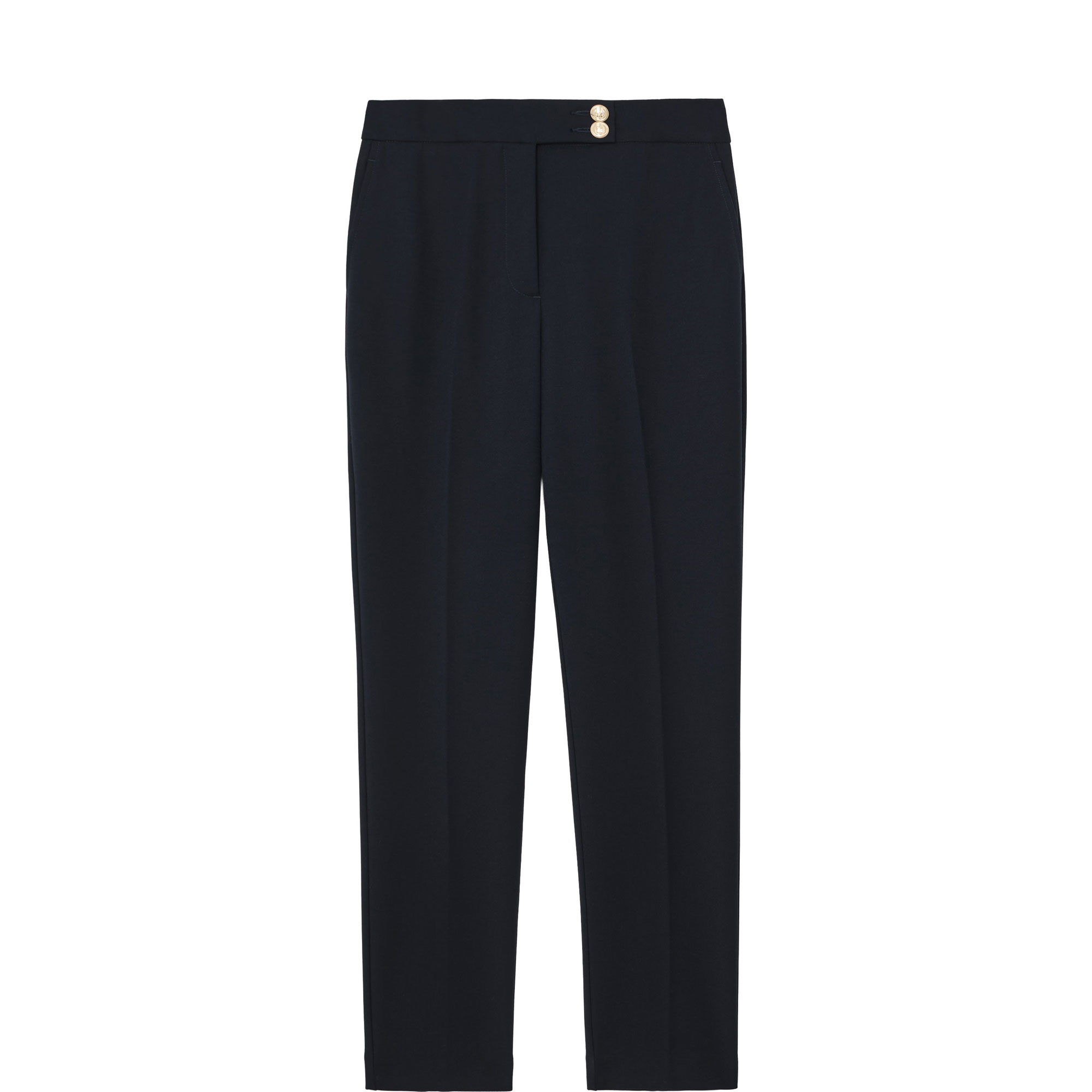 Gabriel Tapered Button-Detail Trousers