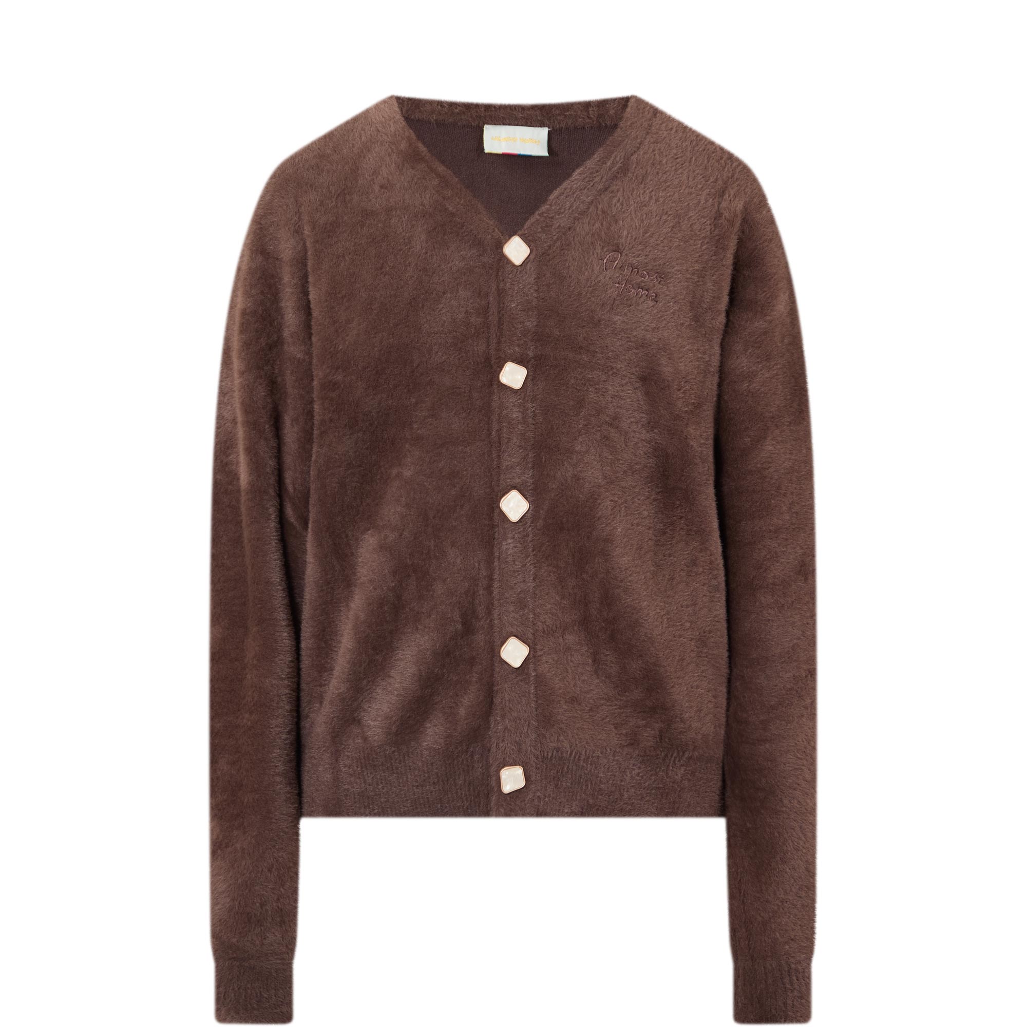 Logo Brushed Cardigan