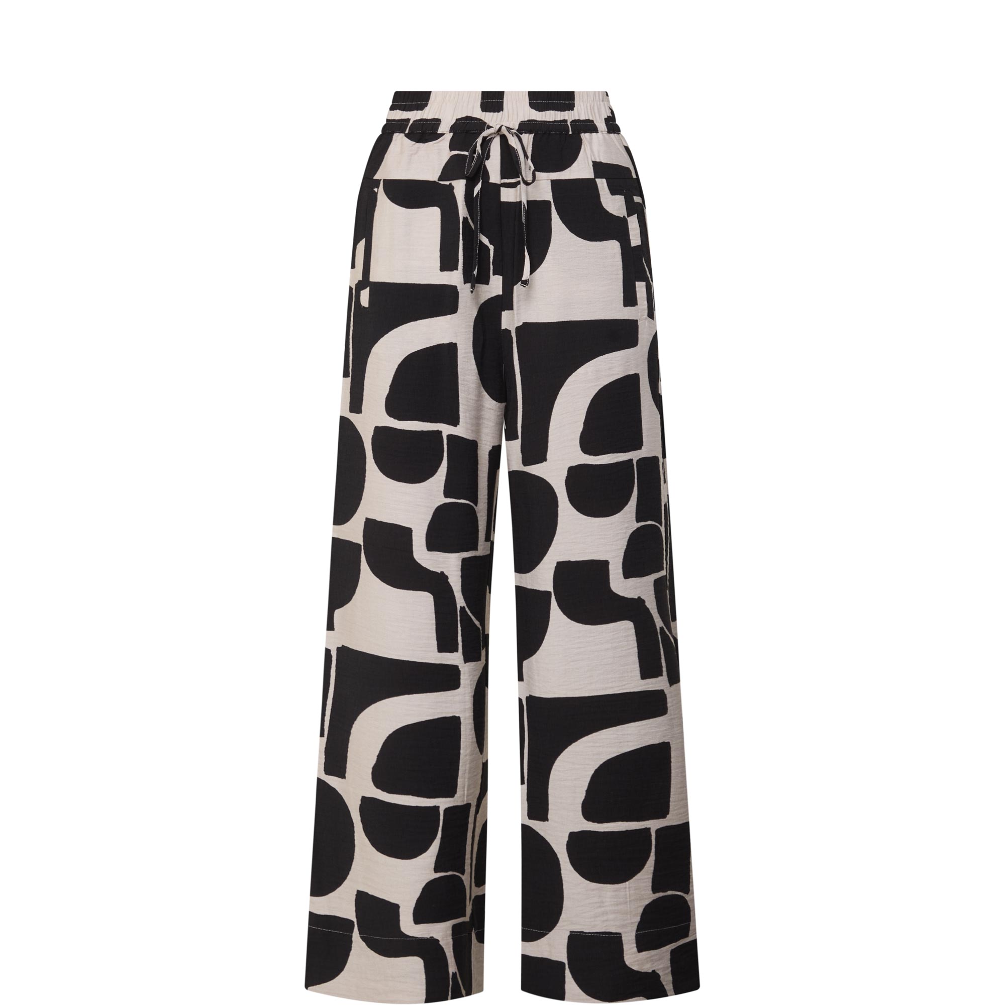 Lynn Printed Wide-Leg Trousers