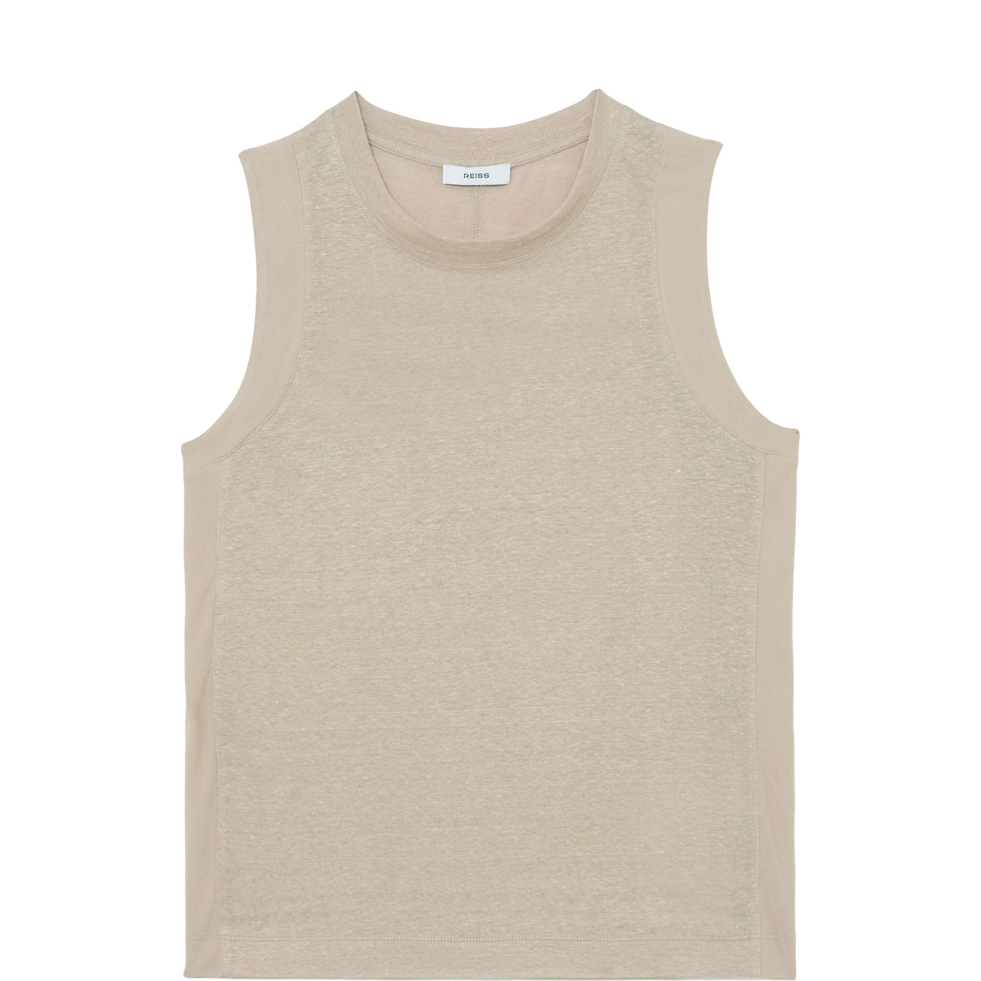 Amy Ribbed-Trim Tank Top