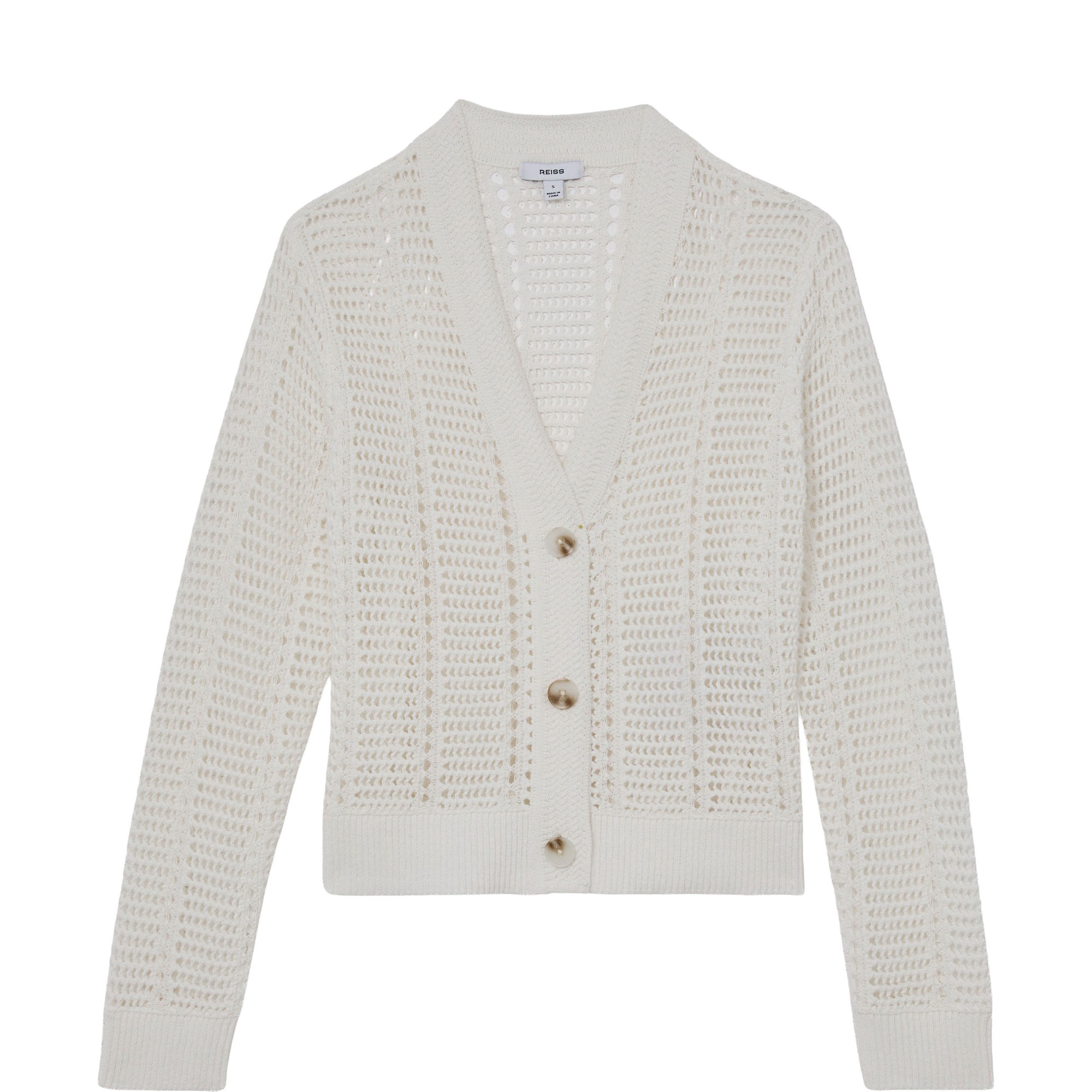 Star Open Stitch Knitted Cardigan