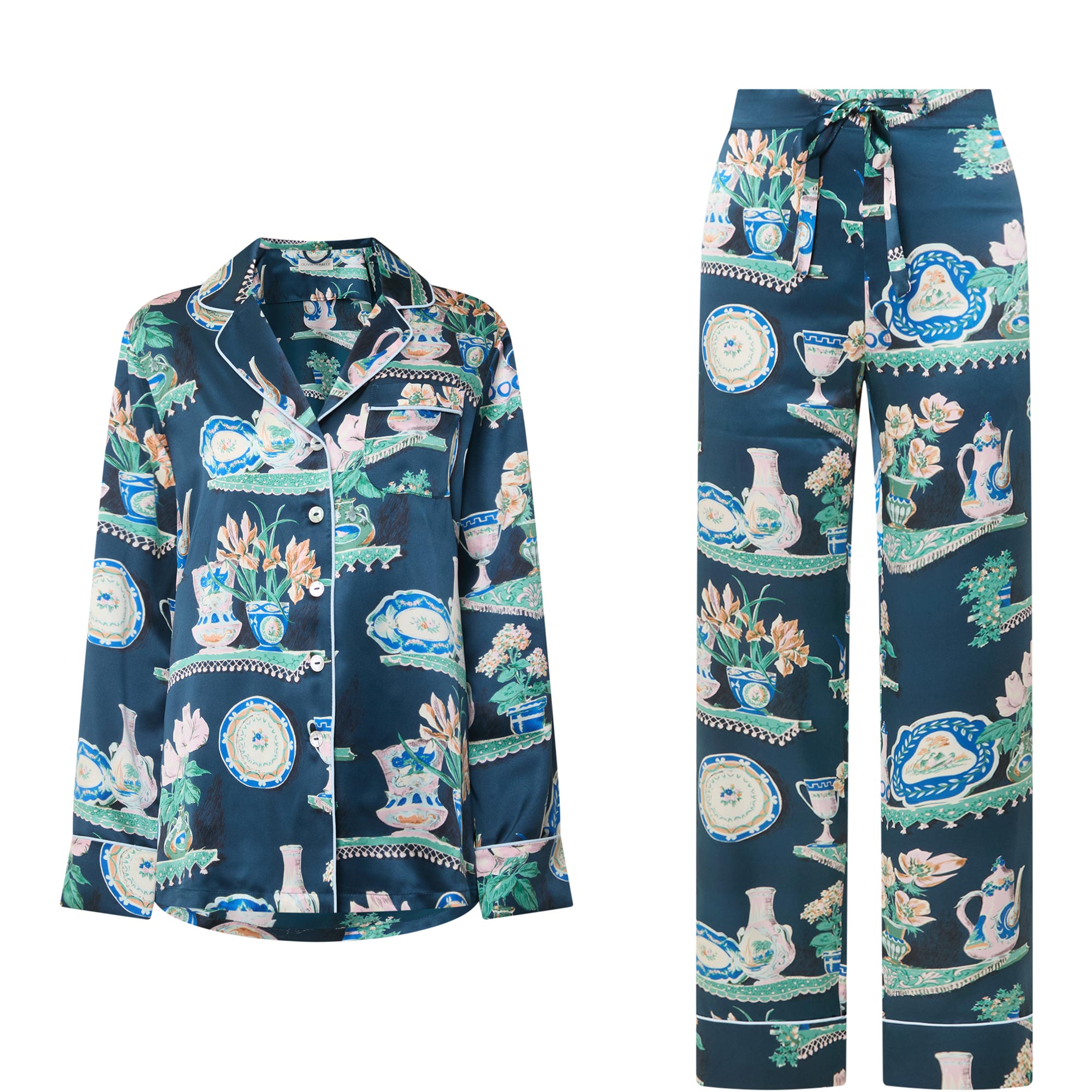 Lila Printed Pyjama Set