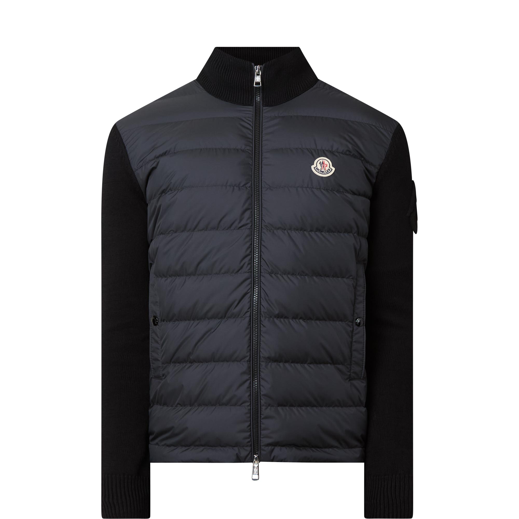 Felt Logo Padded Zip Sweatshirt