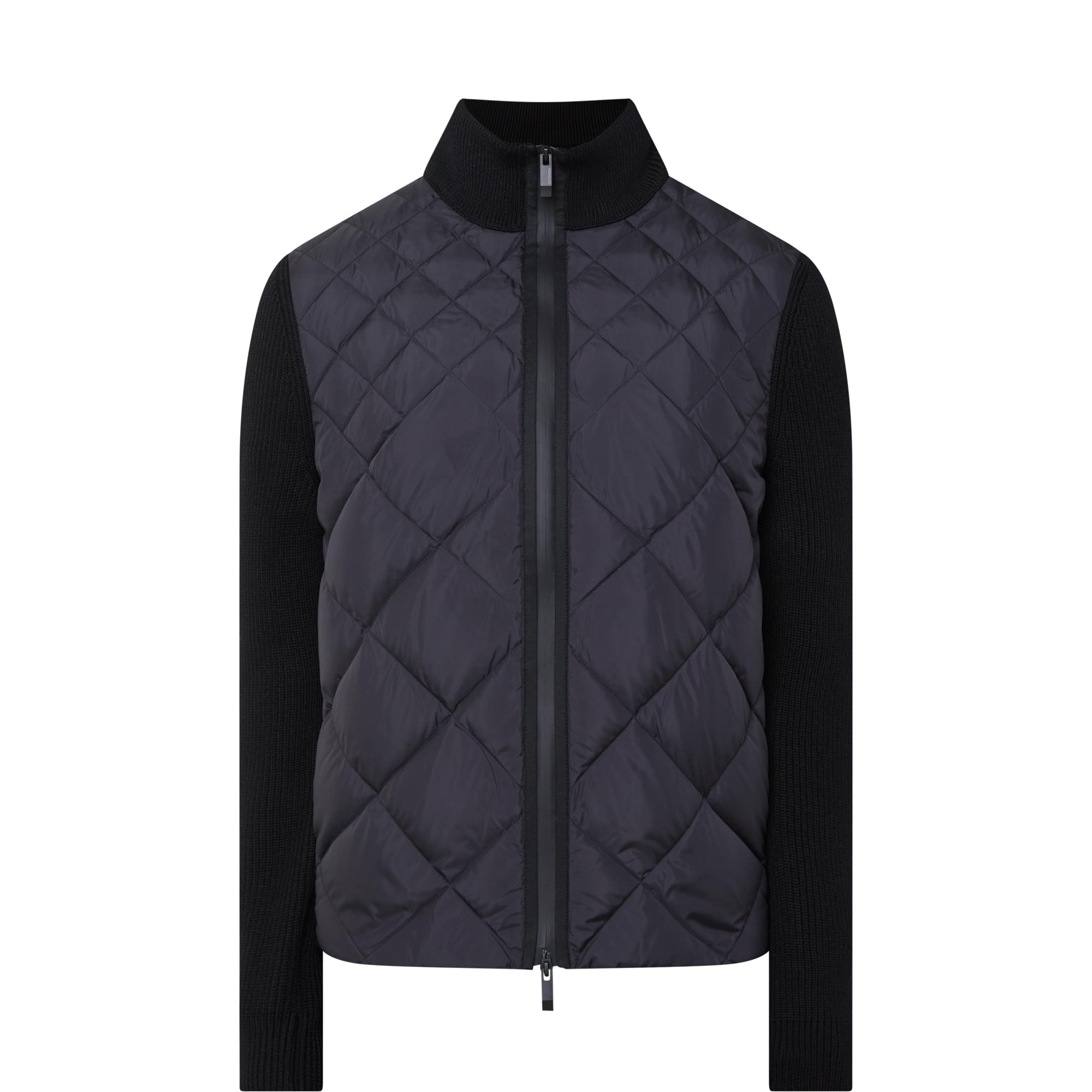 Quilted Zip Cardigan