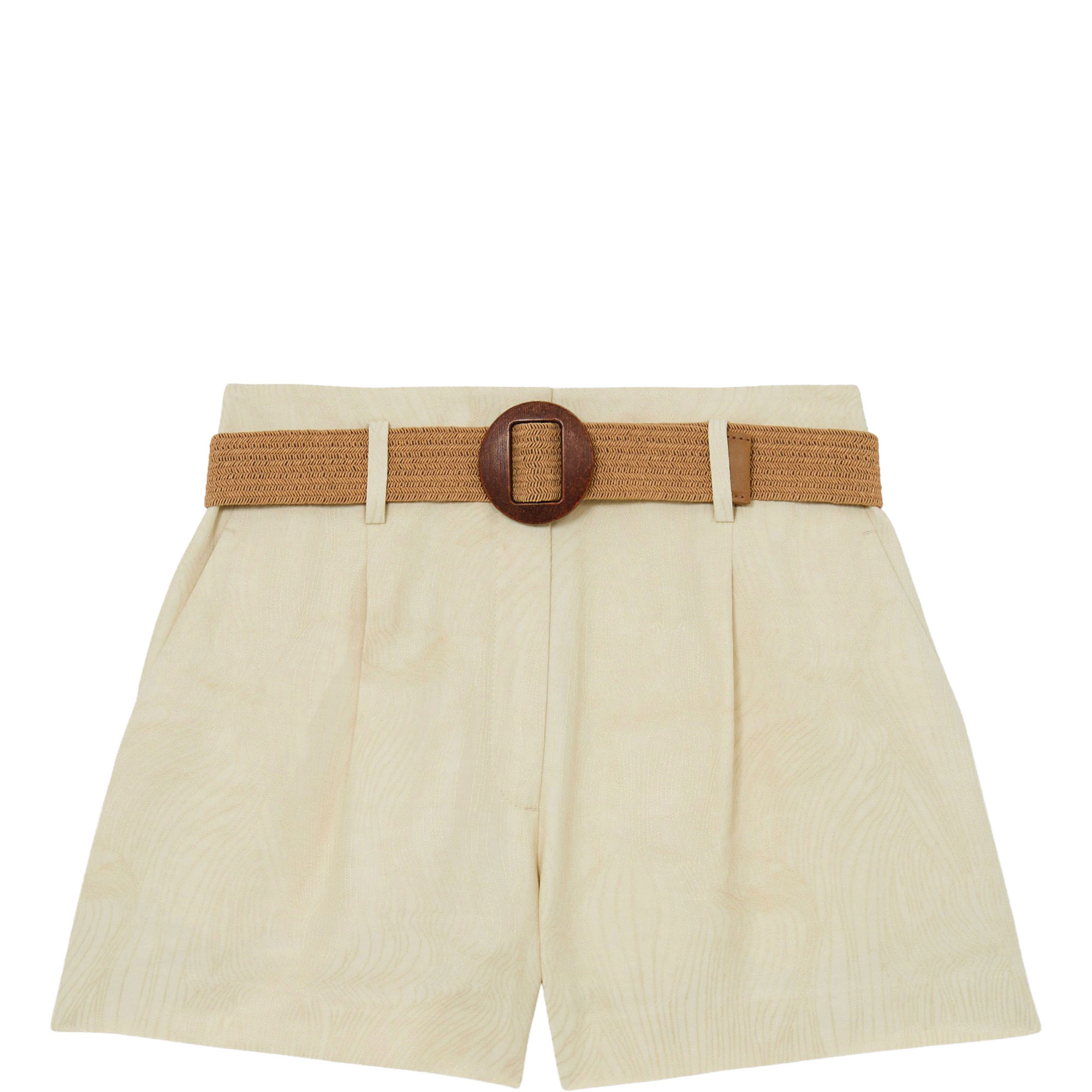 Matilda Jacquard Belted Shorts