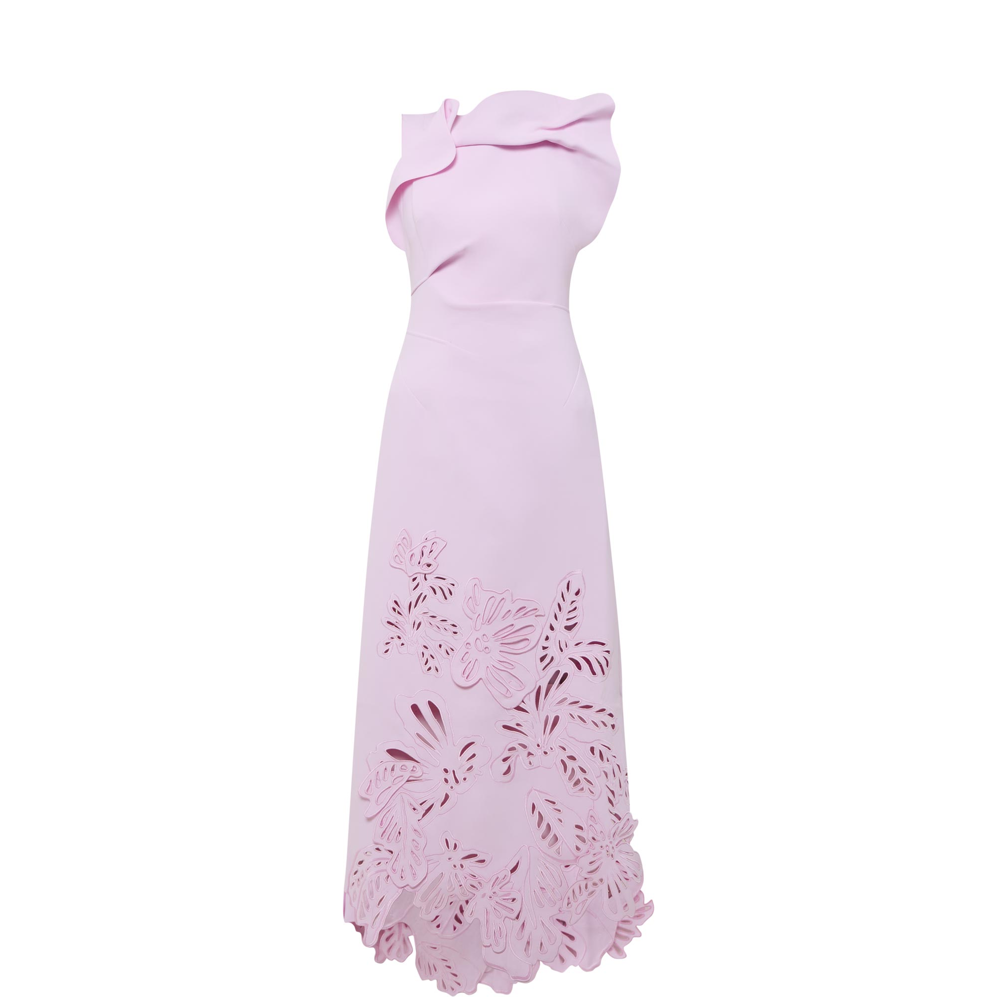 Lessonhall Asymmetric Floral Dress