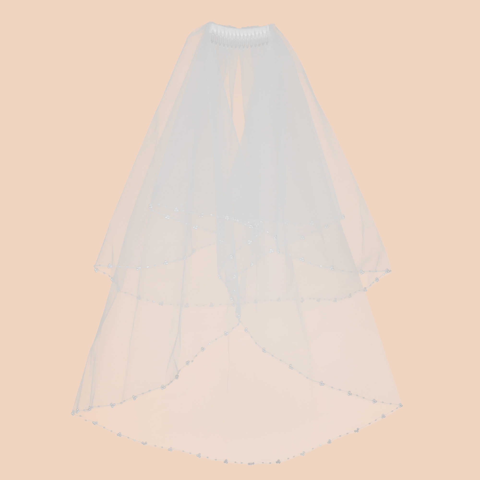 Pearl Tiered Veil