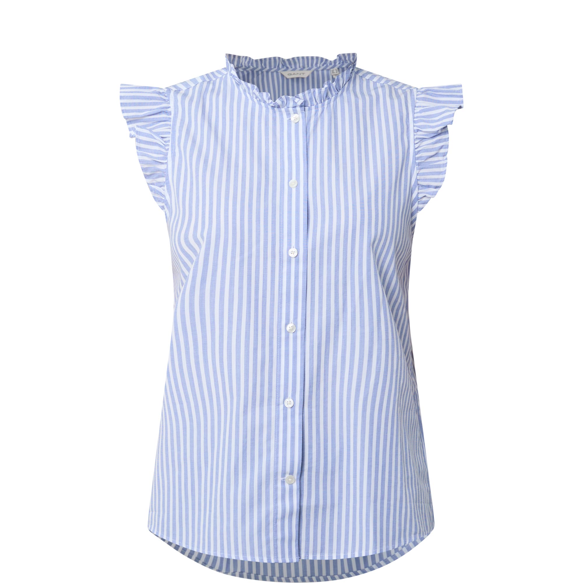 Ruffled Striped Blouse