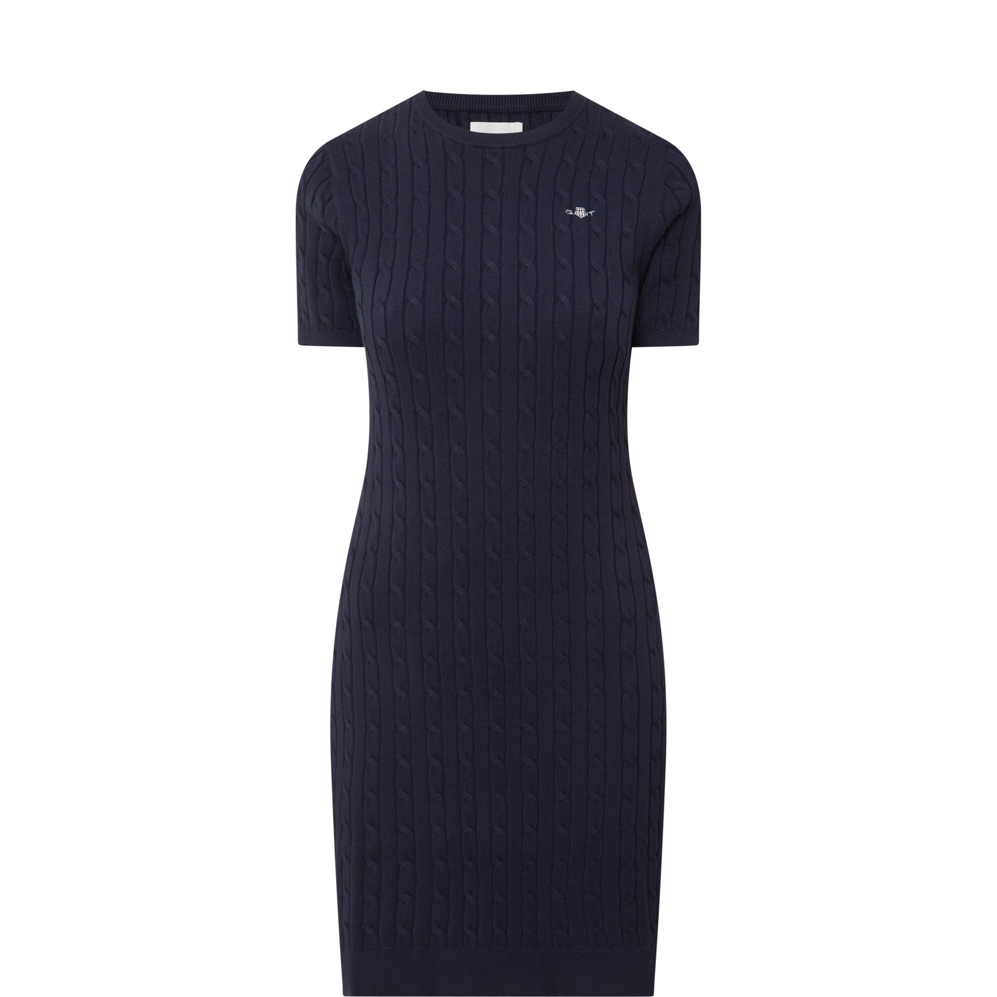 Shield Logo Cable Knit Dress