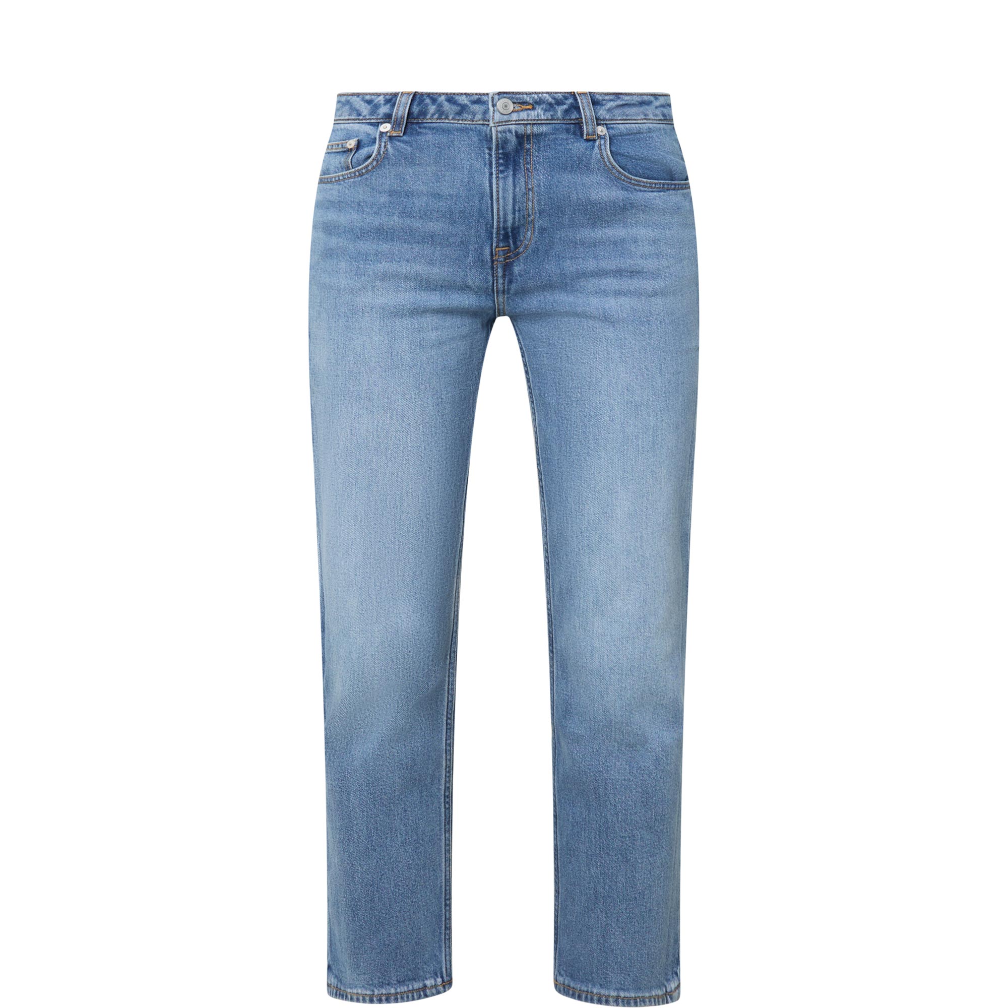 Cropped Straight Leg Jeans