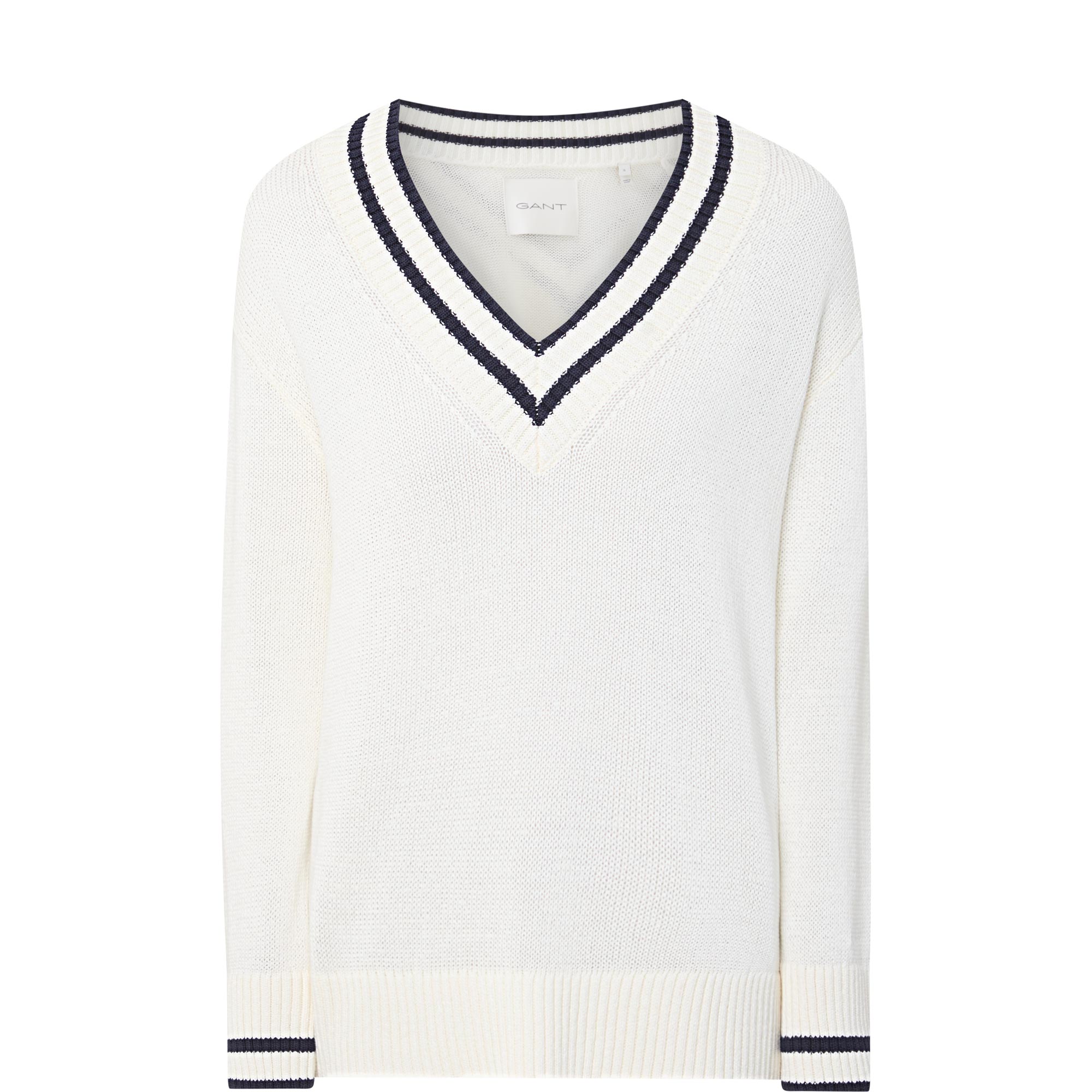 Striped Trim Sweater