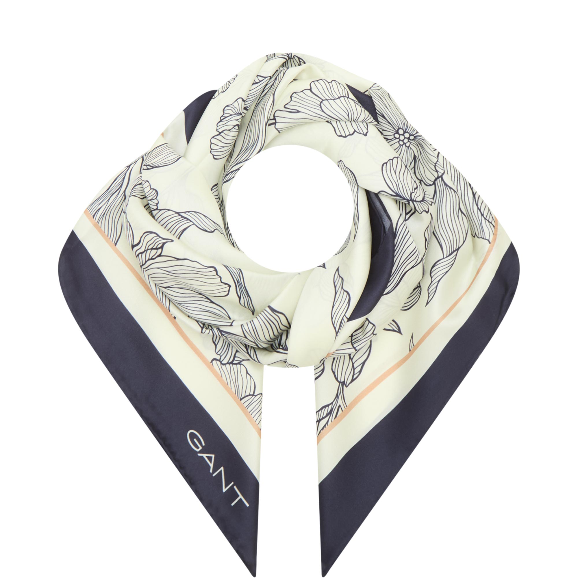 Floral Silk Square Scarf