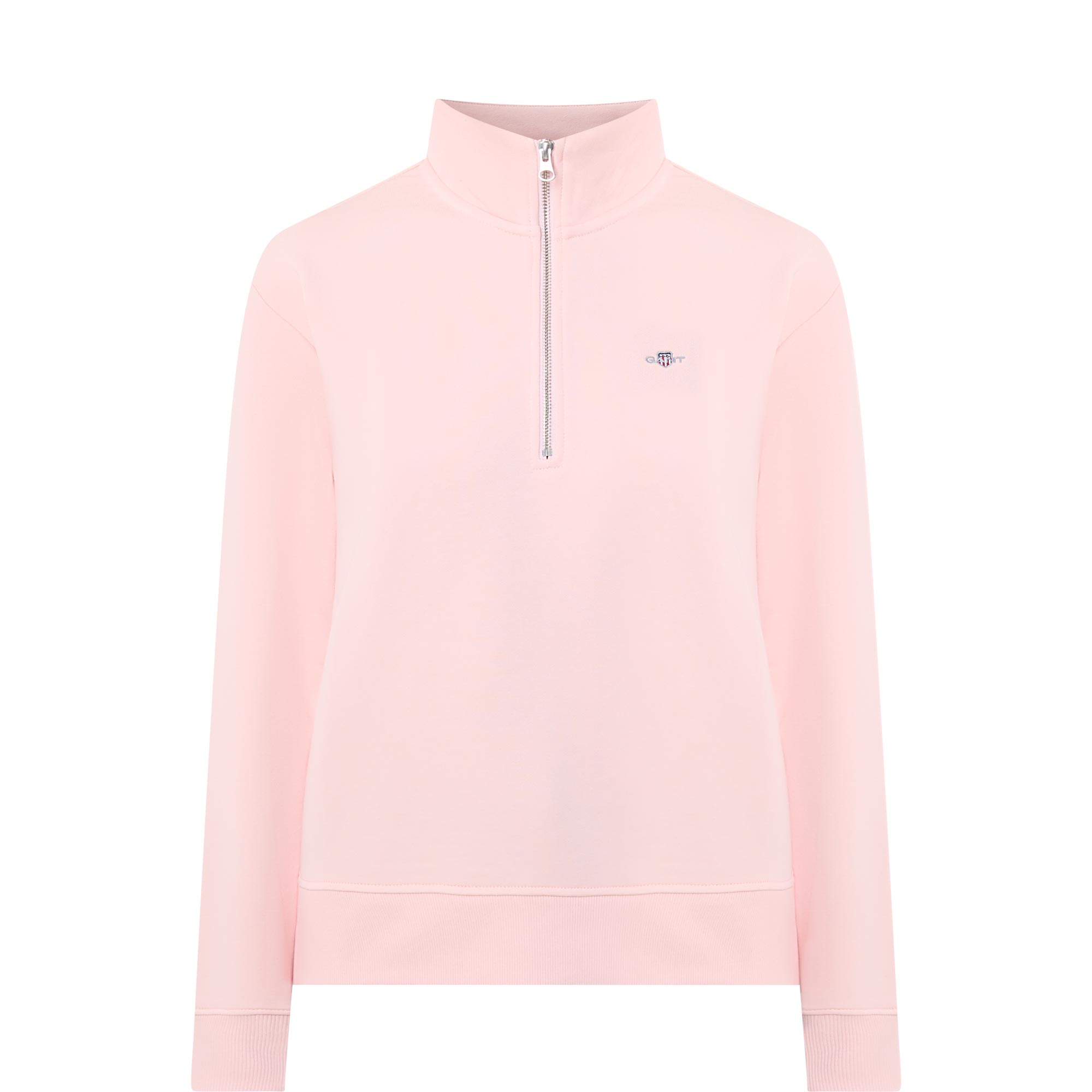 Shield Logo Cable Knit Half Zip Sweatshirt