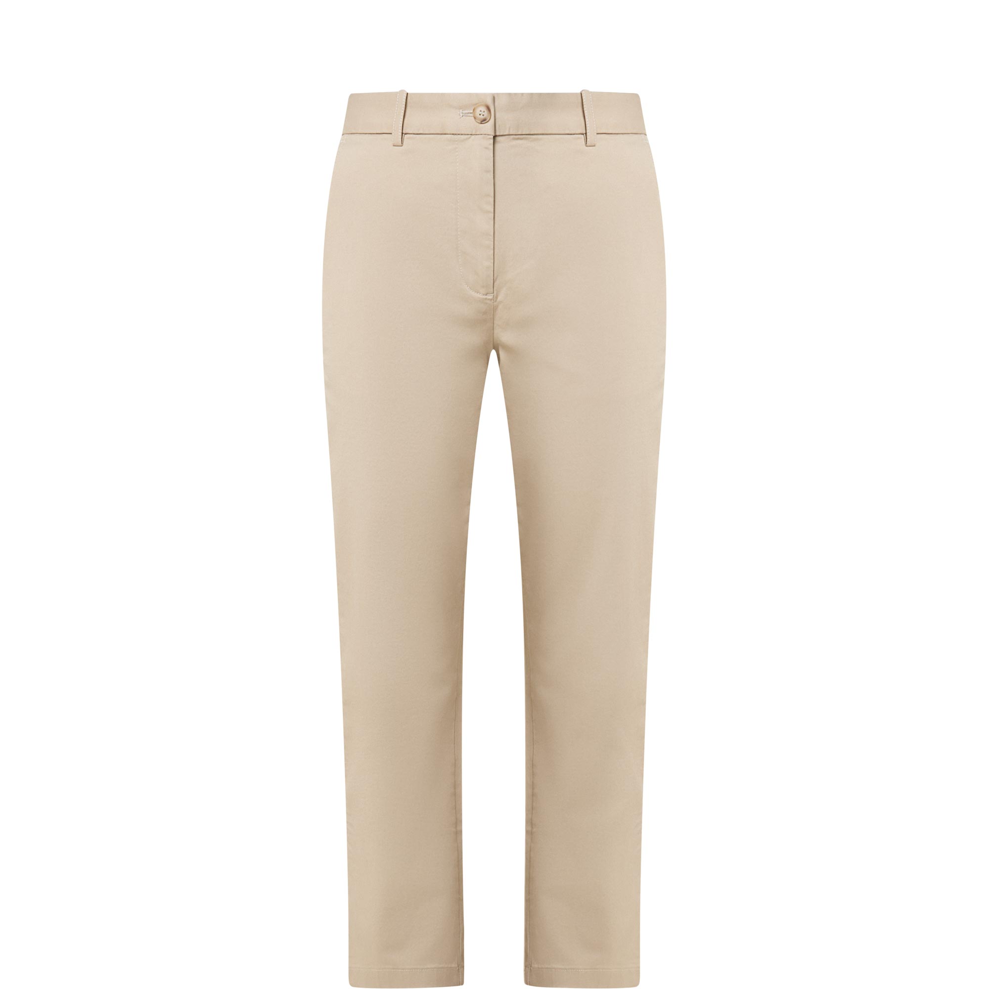 Cropped Slim Leg Chinos