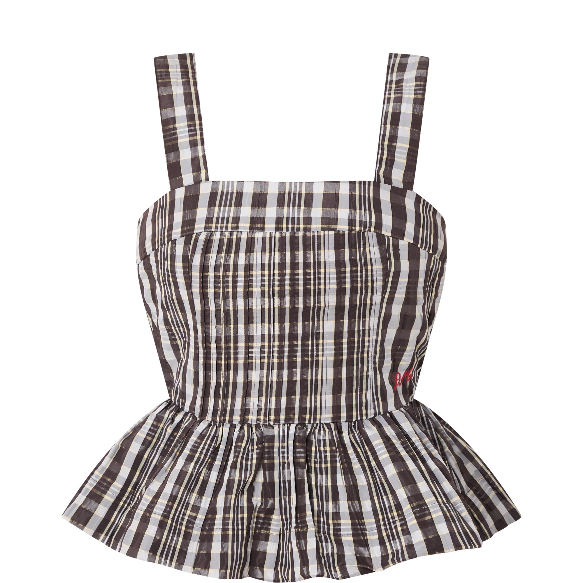 Thalia Check Print Cami