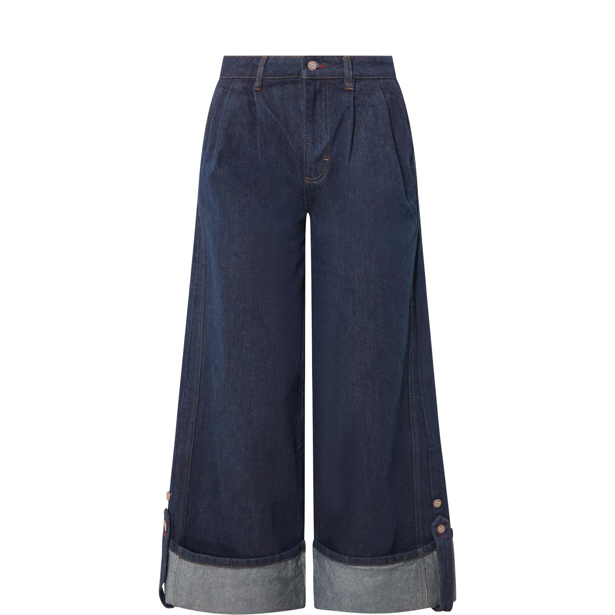 Wylie Pleated Wide Leg Jeans