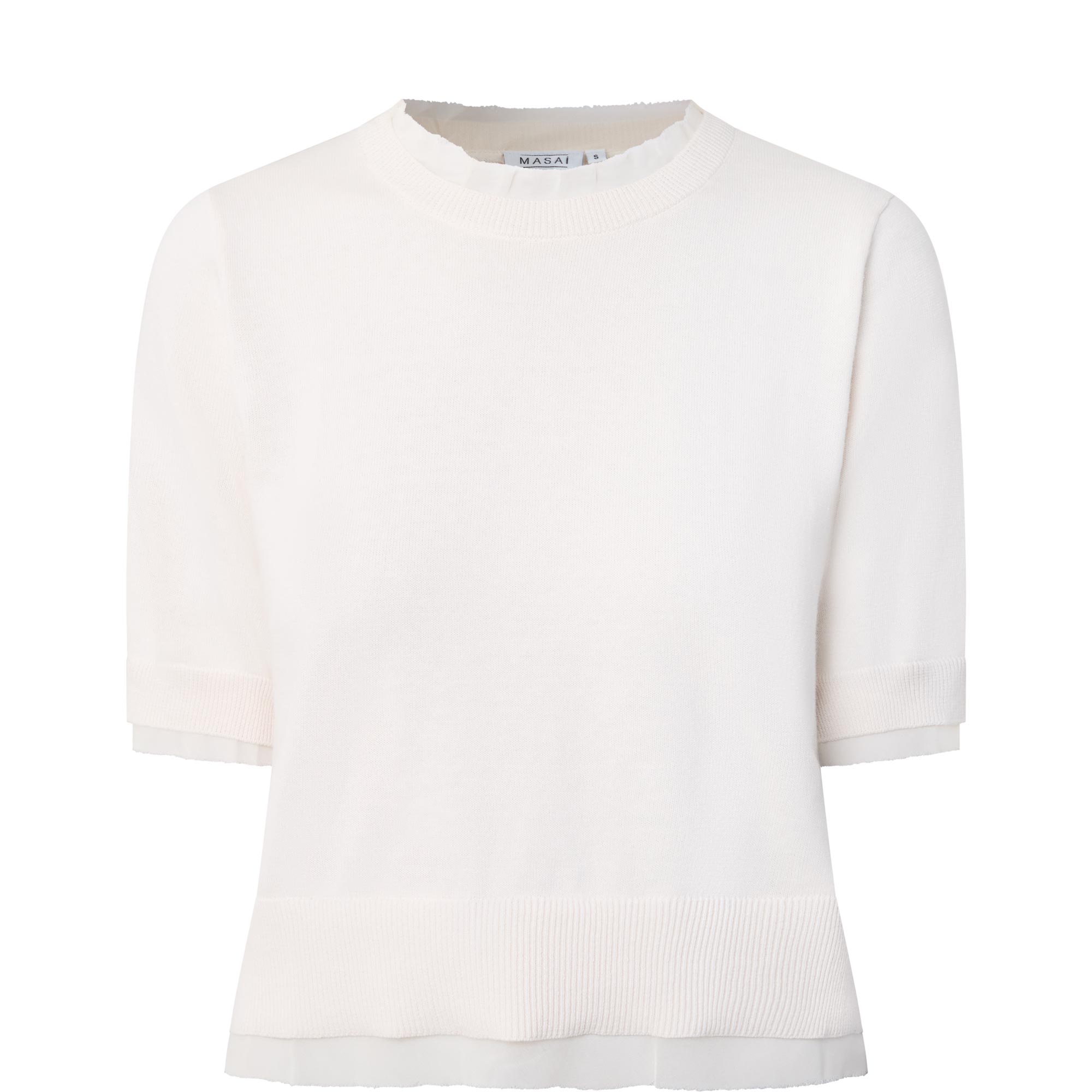 Faymira Ruffle Underlay Sweater