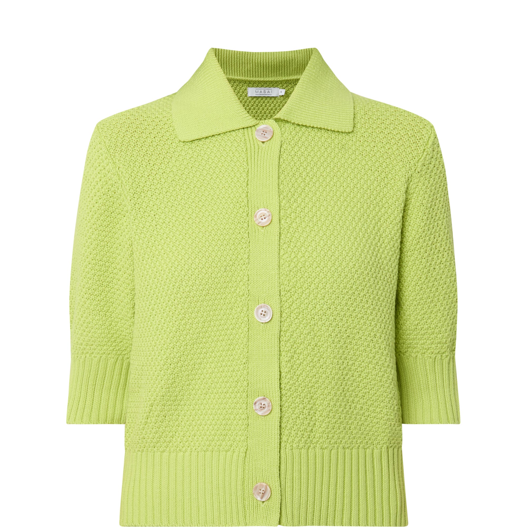 Liva Knitted Polo Cardigan