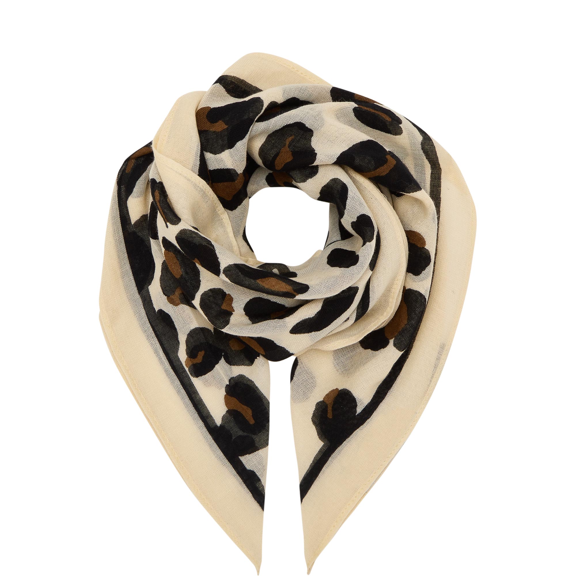 Alvienne Leopard Print Scarf