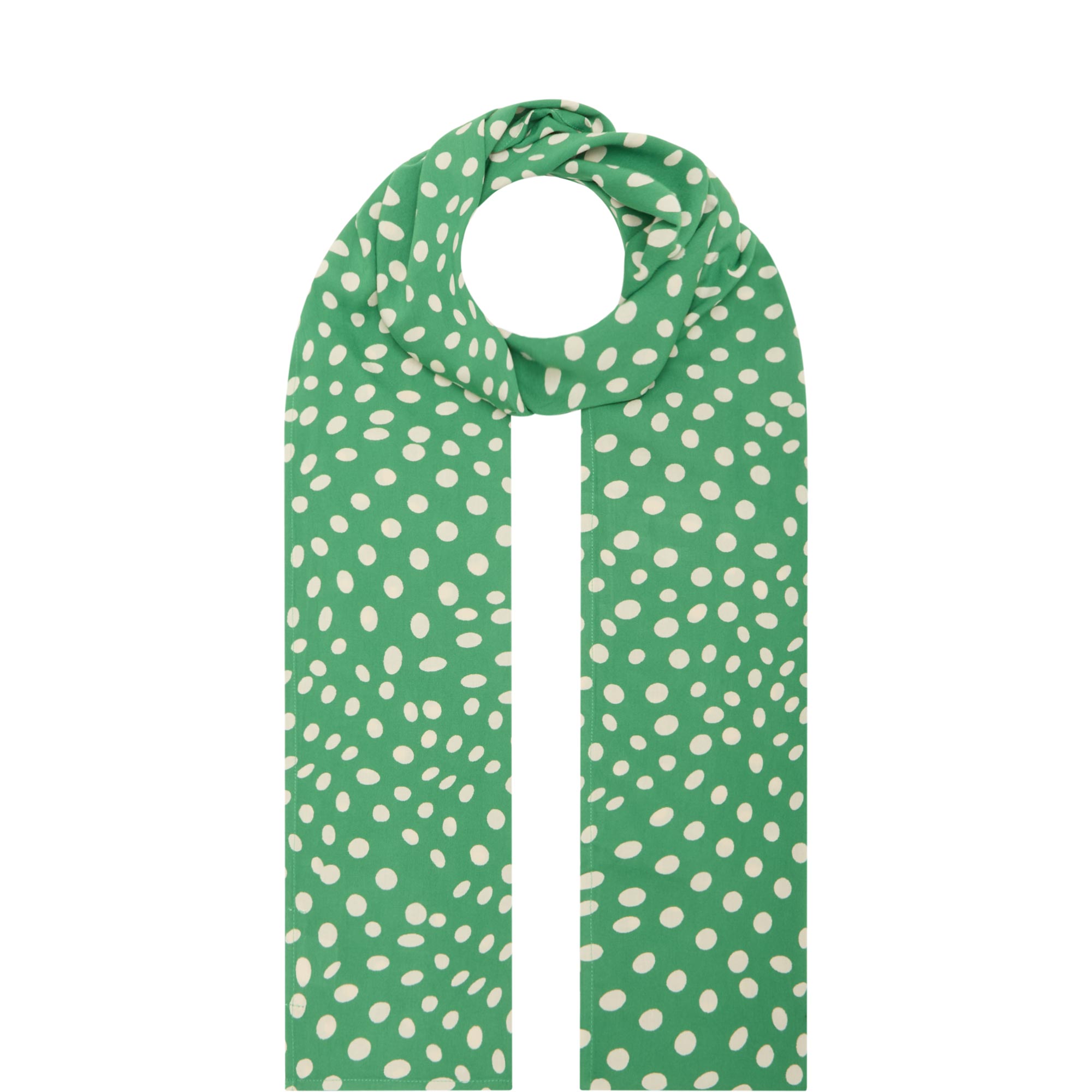 Along Spot Print Scarf