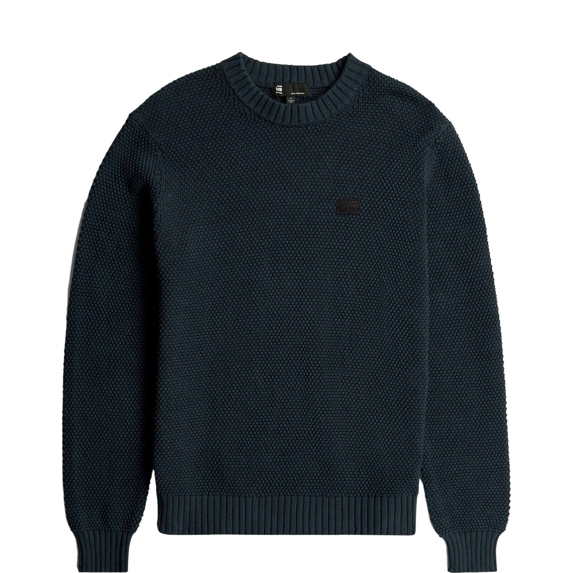 Honeycomb Knitted Logo Sweater