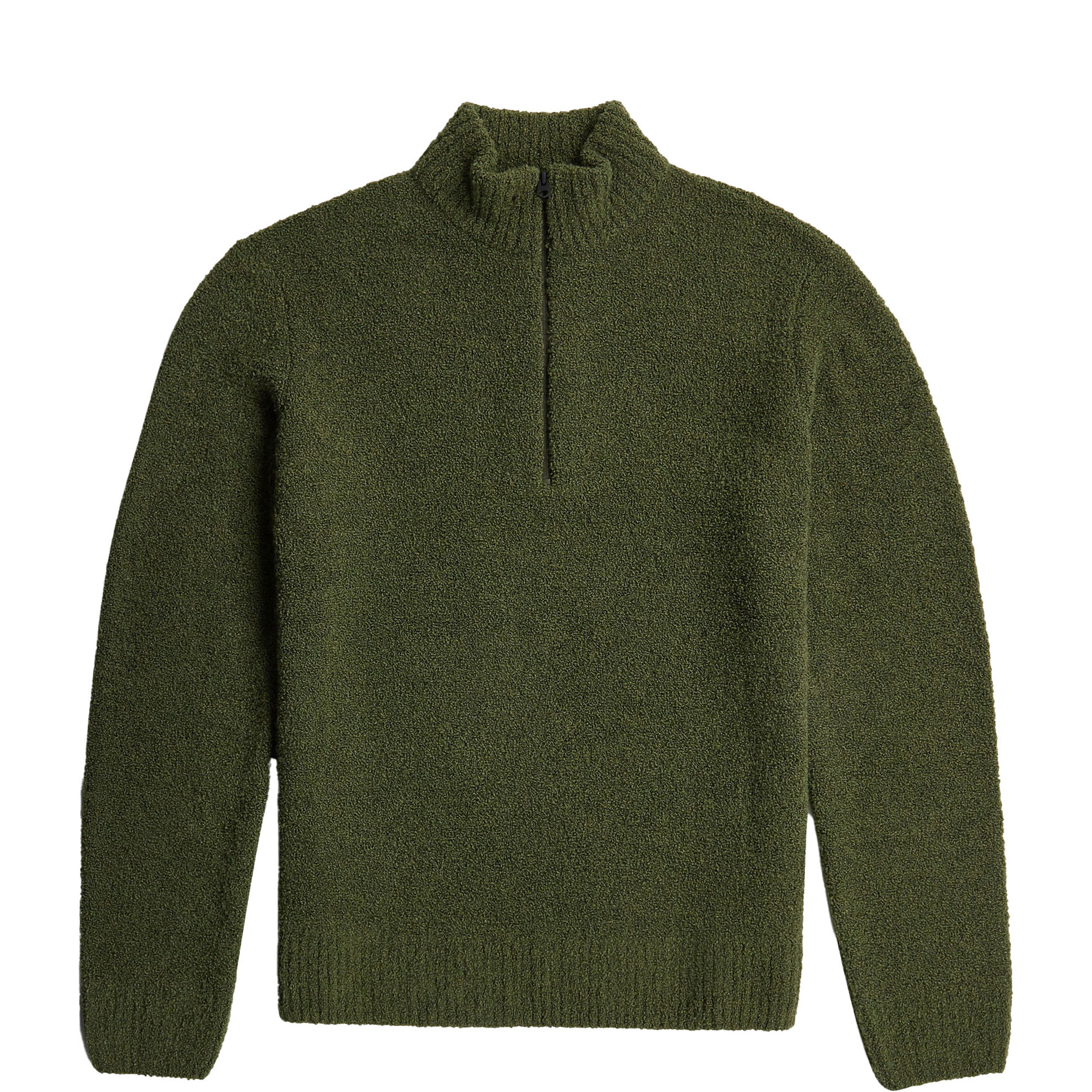 Boucle Skipper Logo Zip Sweater