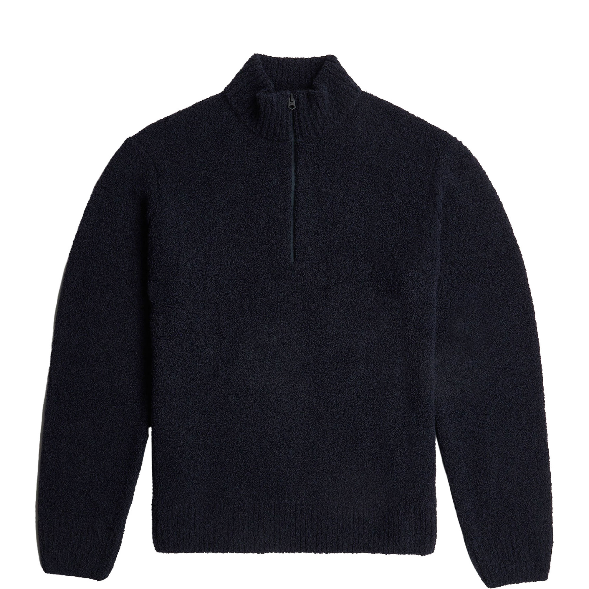 Boucle Skipper Logo Zip Sweater