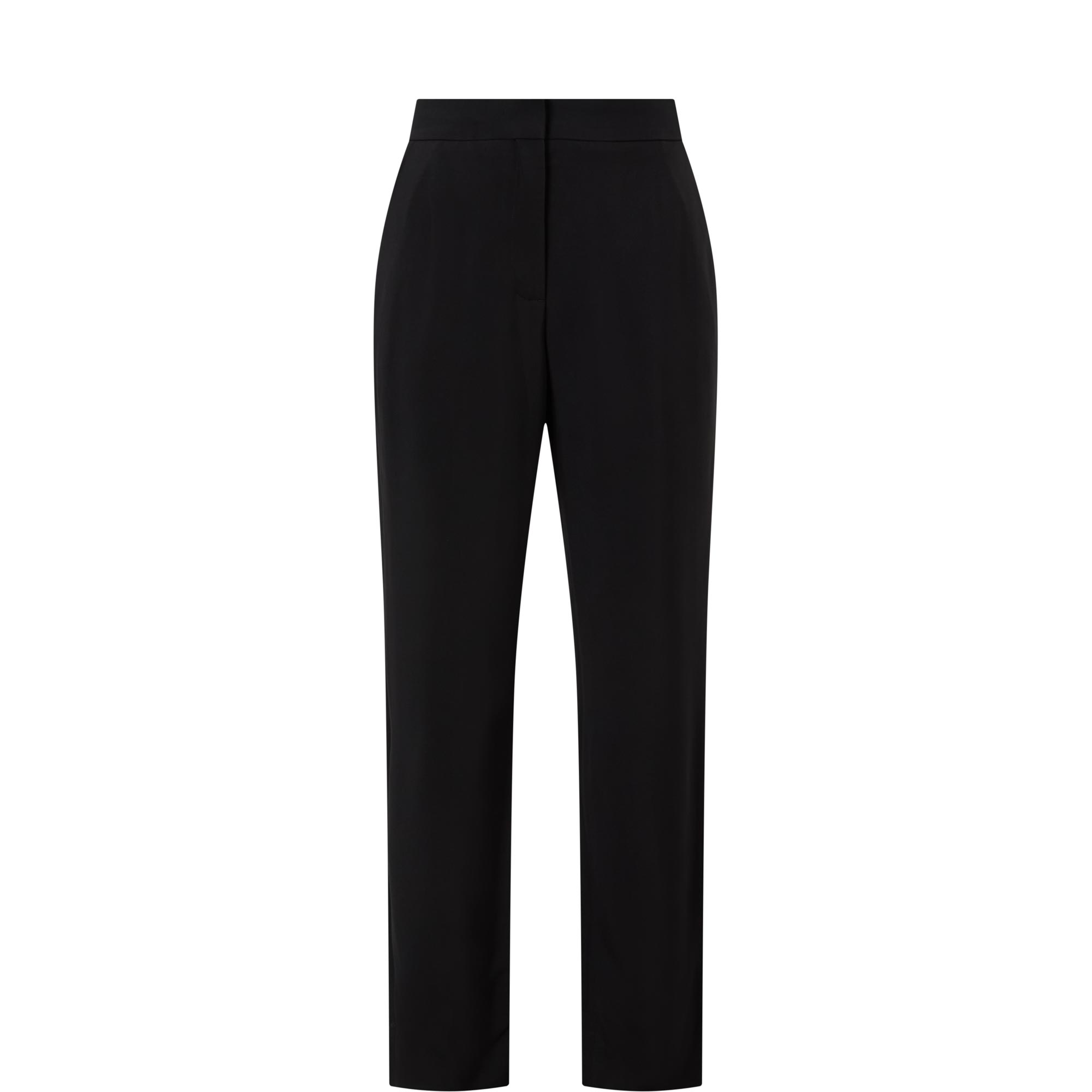 High-Rise Ankle Slim Leg Trousers