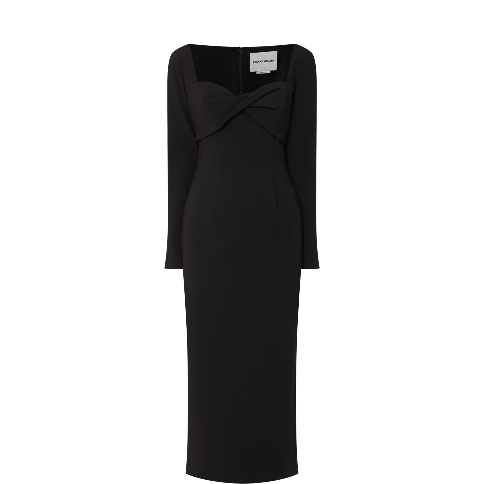 Twist Drape Stretch Dress