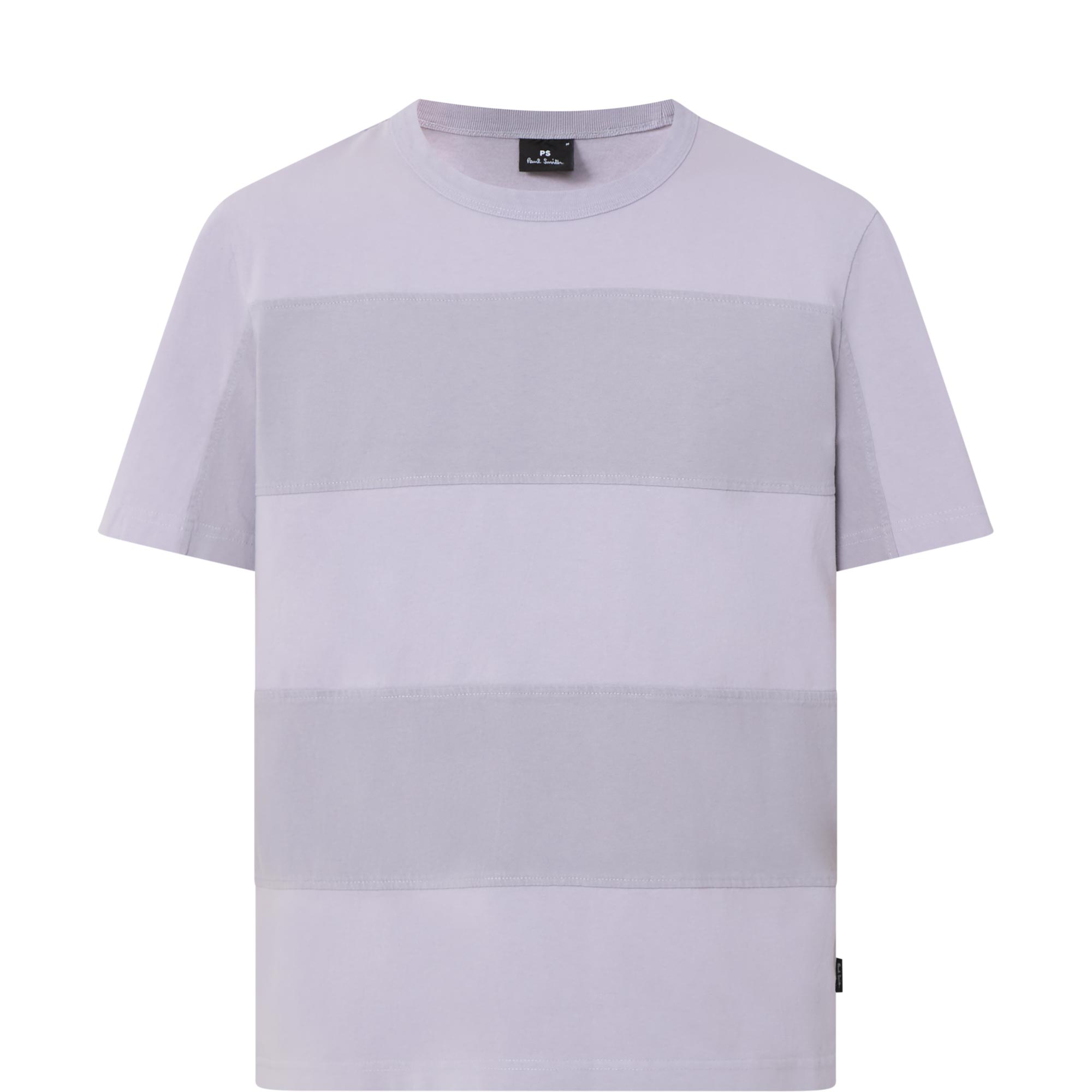 Logo Tonal Block Striped T-Shirt
