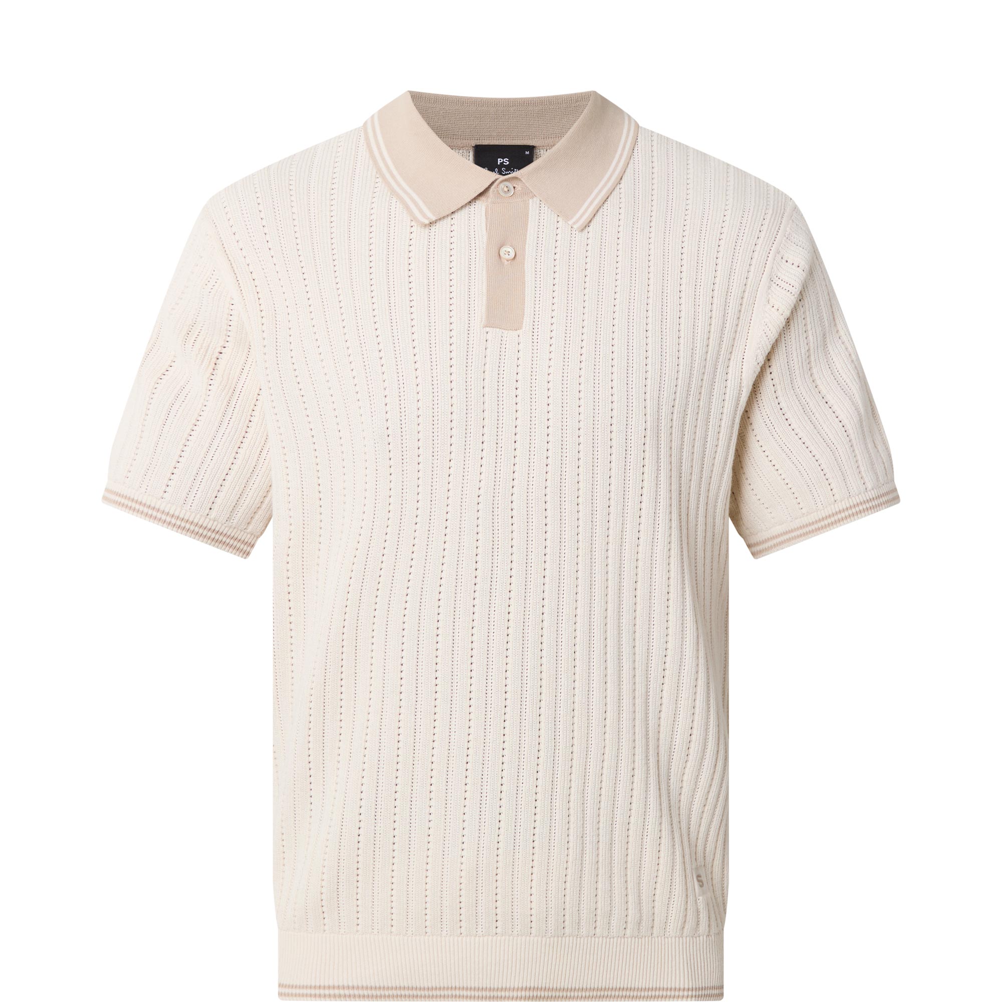 Rib Knit Polo Shirt