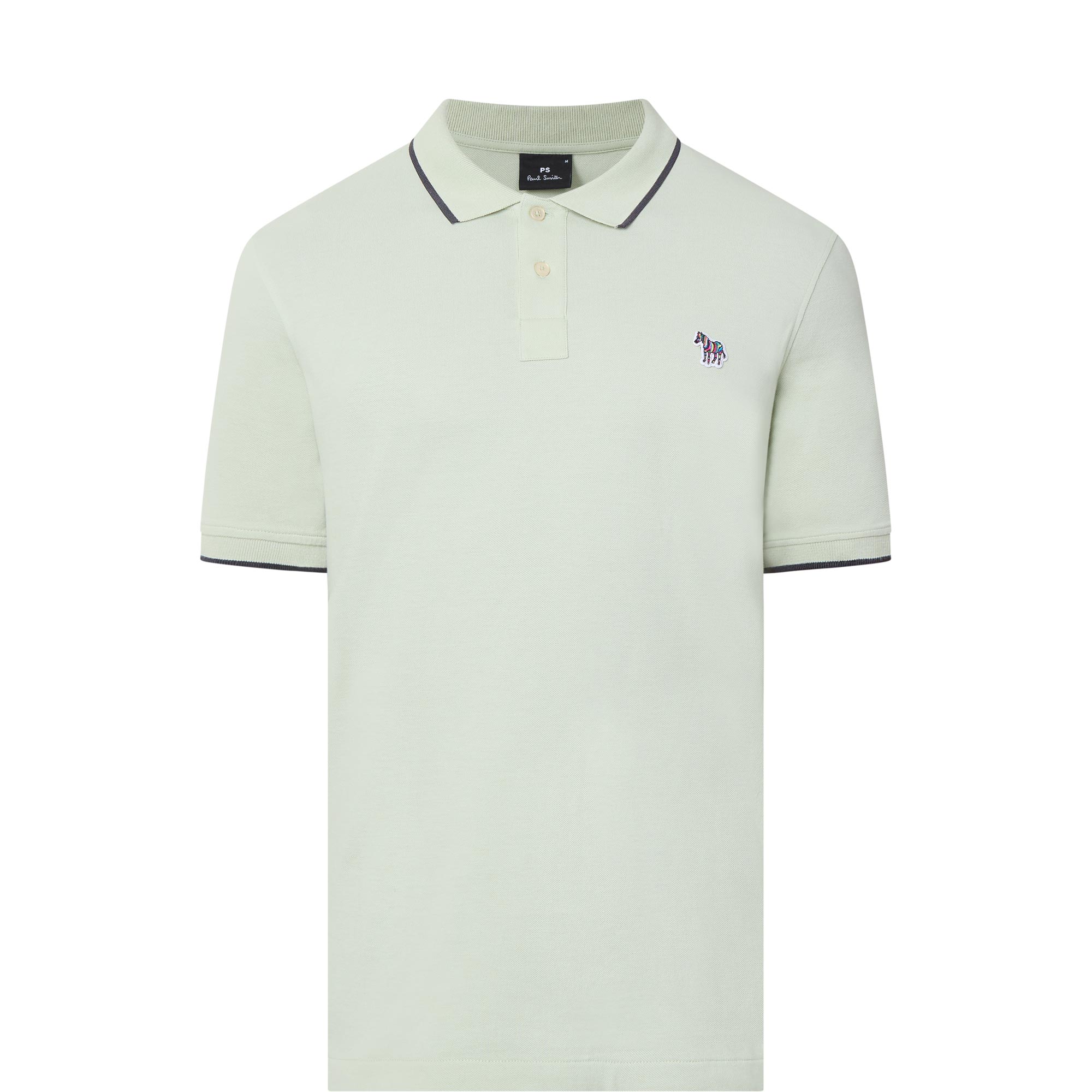 Tipped Zebra Logo Polo Shirt