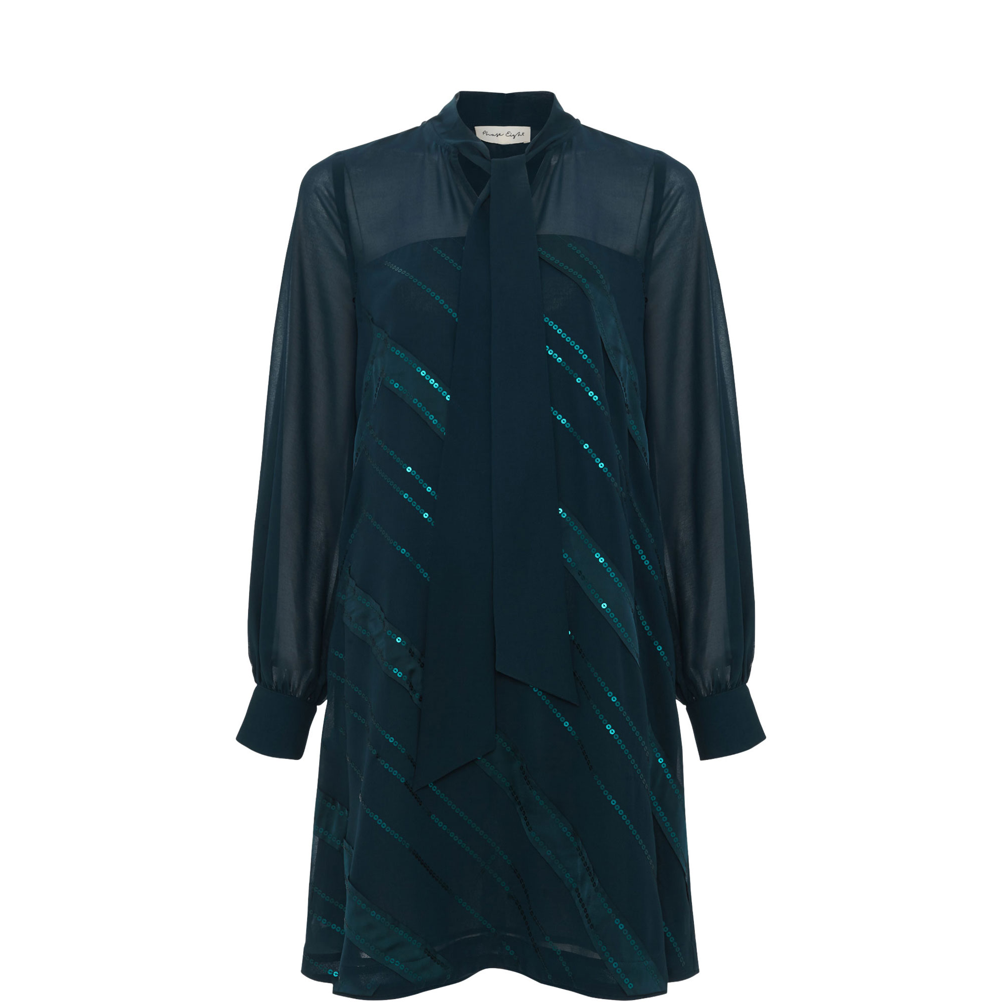 Sonali Stripe Sequin Dress