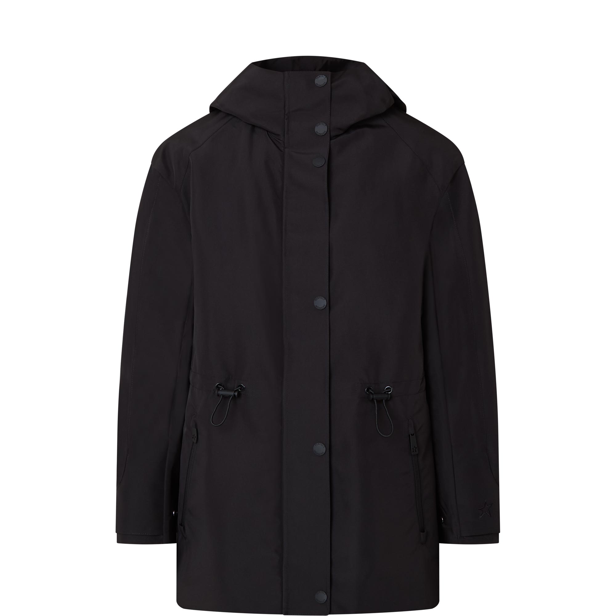 Logo Drawstring Parka Jacket