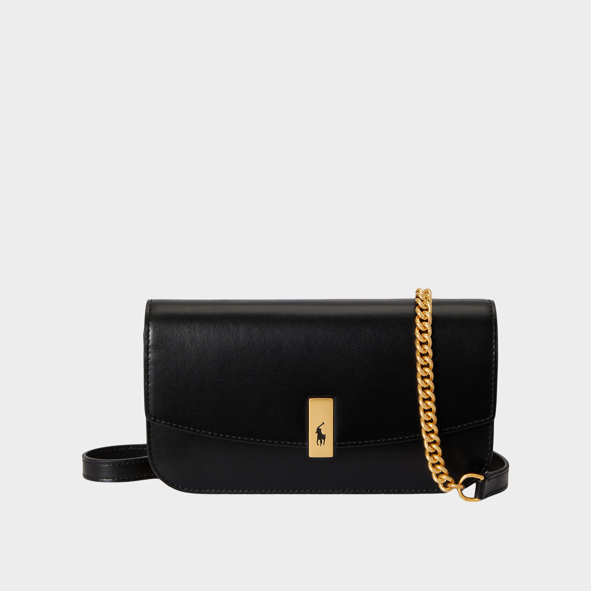 ID Leather Chain Wallet Bag