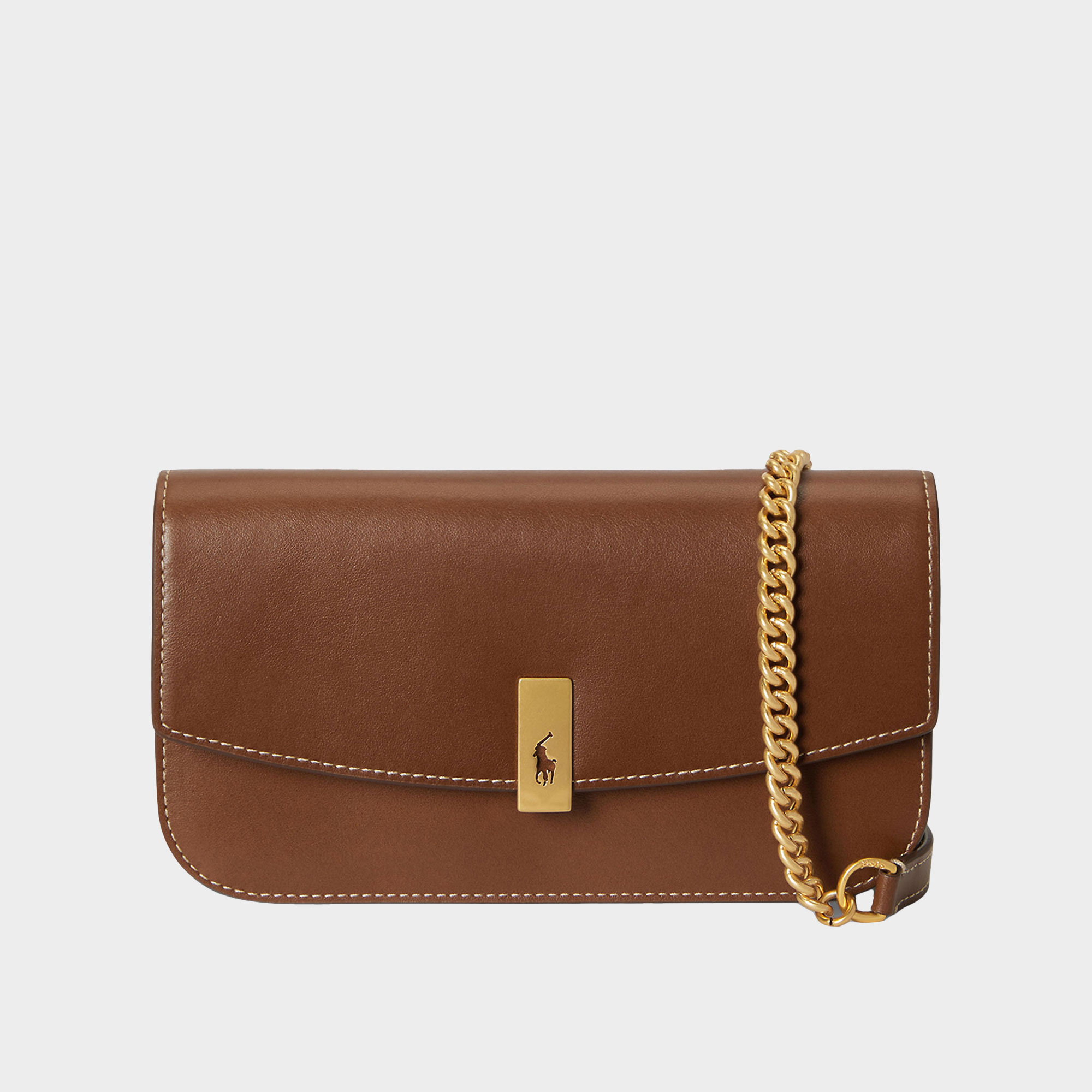 ID Leather Chain Wallet Bag
