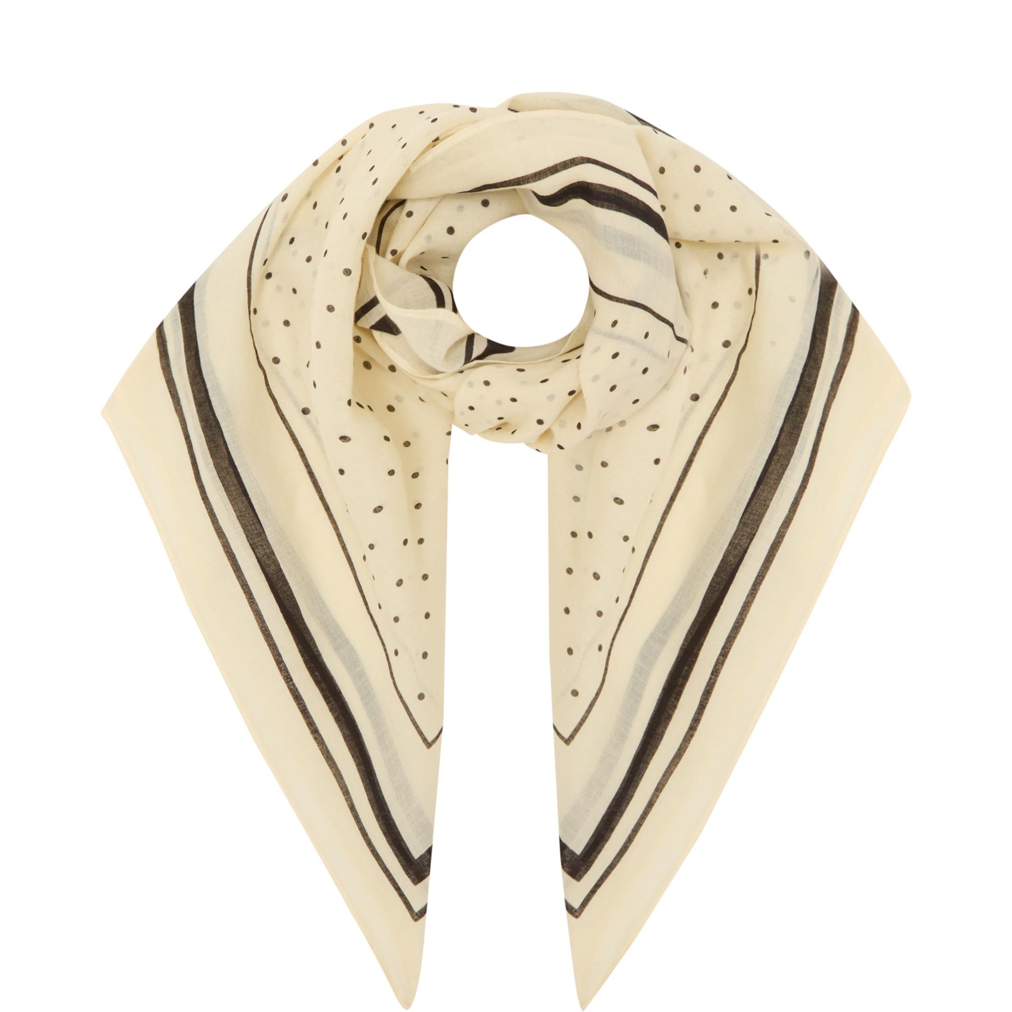 Phi Dotted Square Scarf