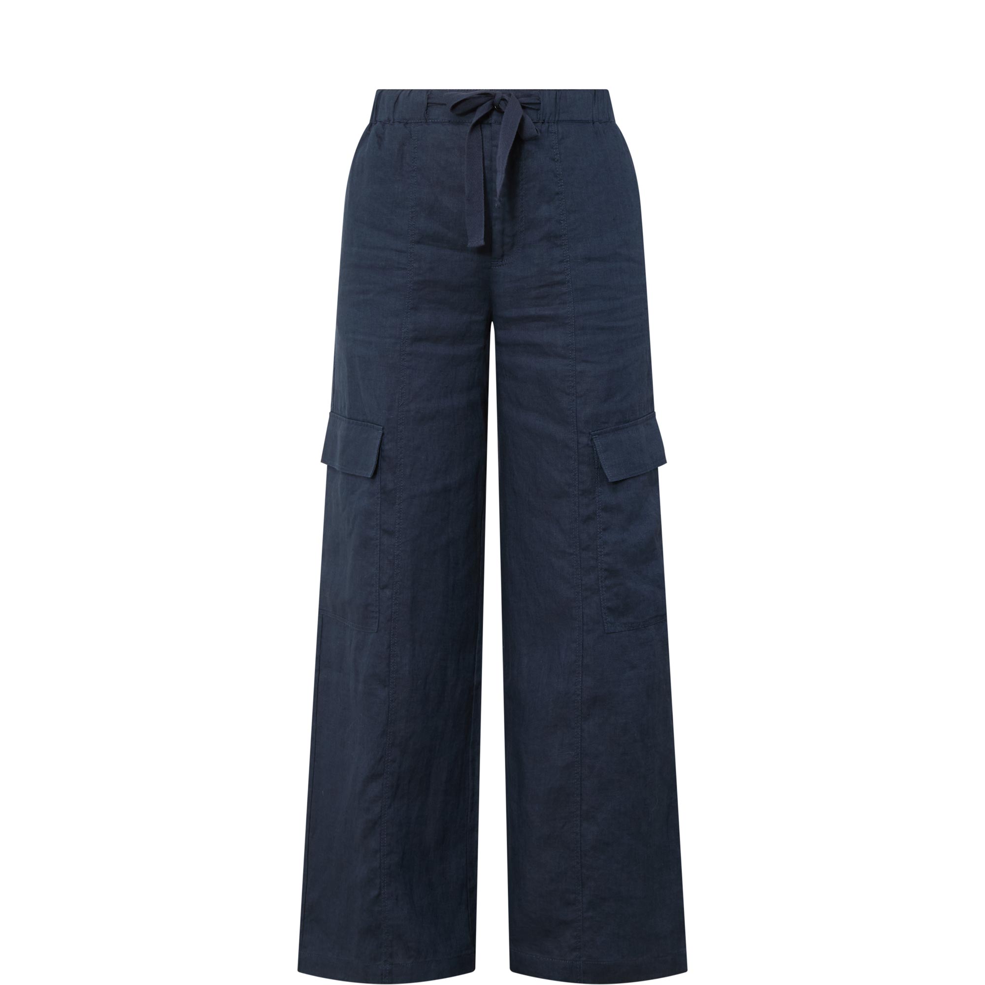 Atena Linen Utility Straight Leg Trousers