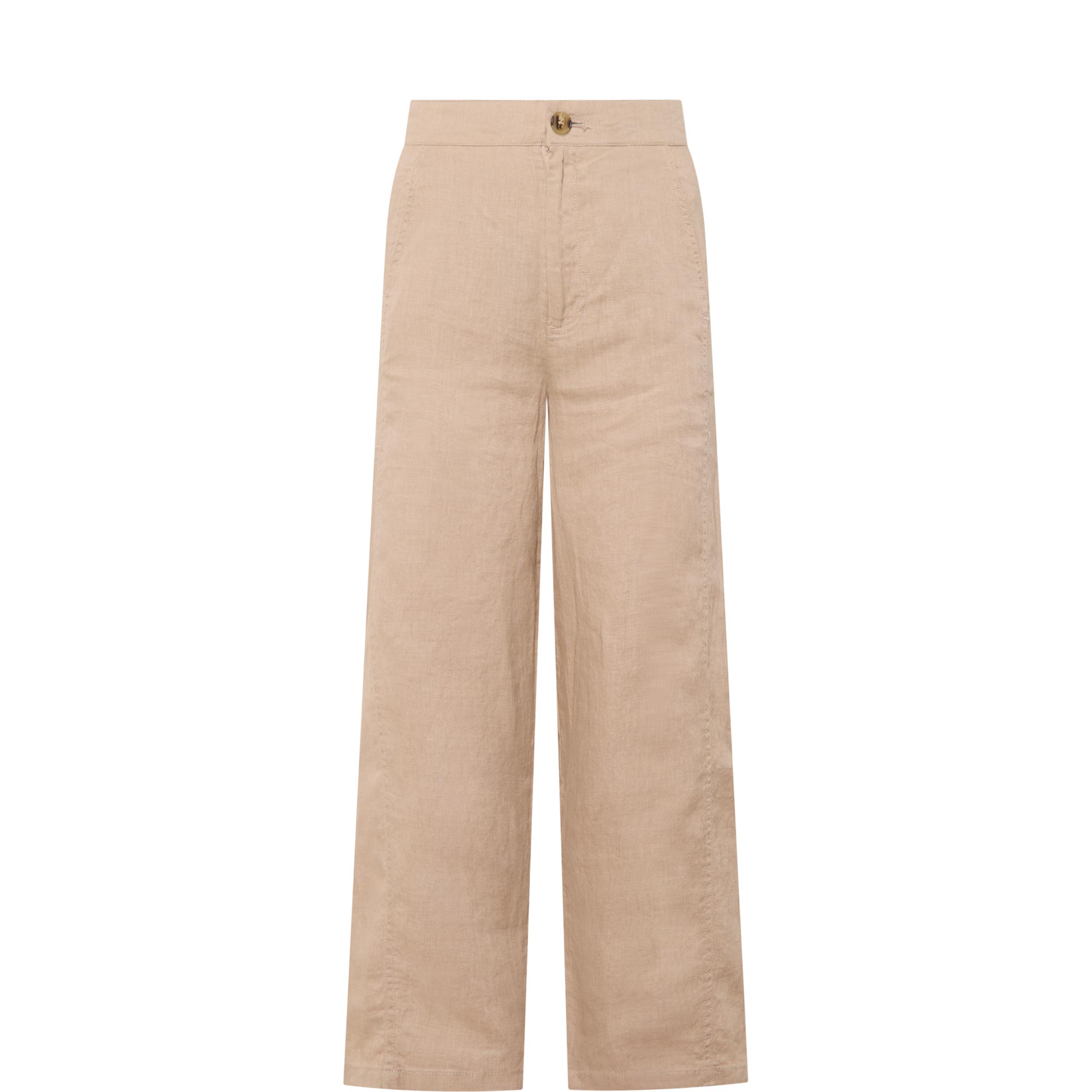 Atima Linen High-Rise Straight Leg Trousers