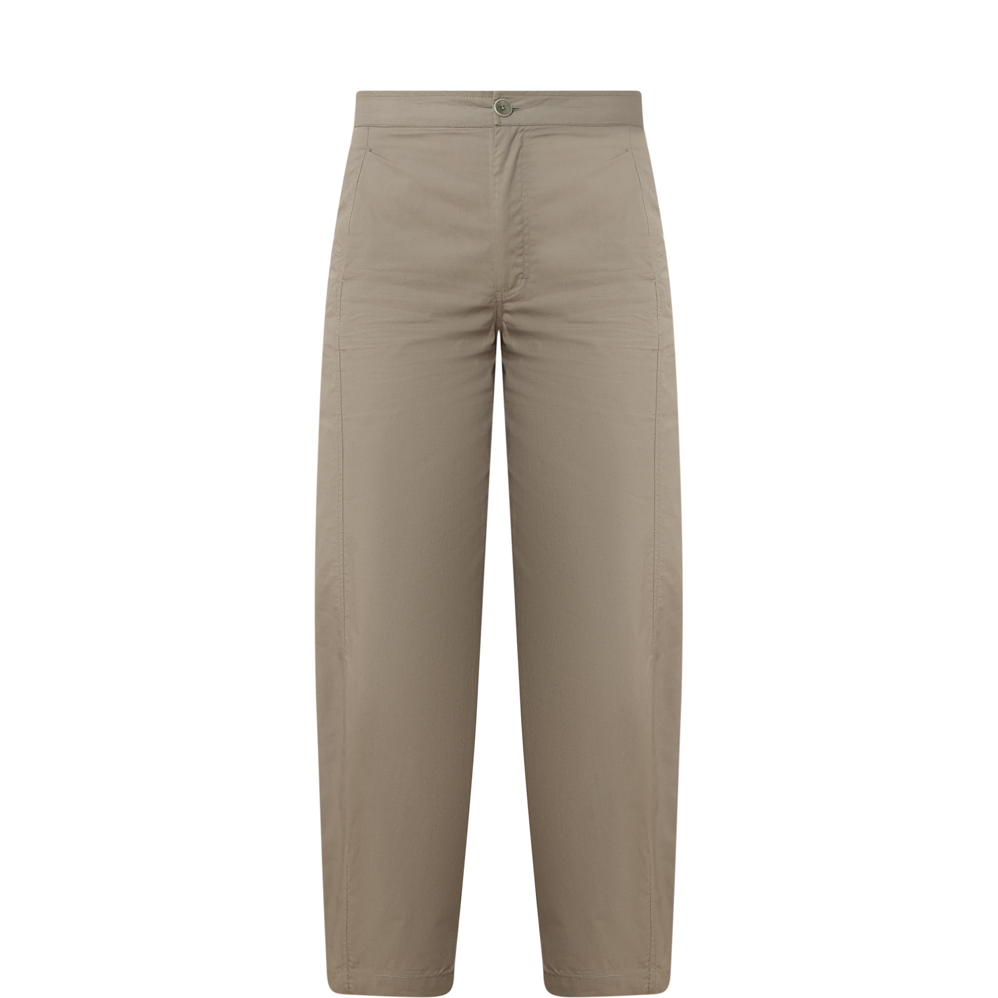 Atimas Mid-Rise Barrel Leg Trousers