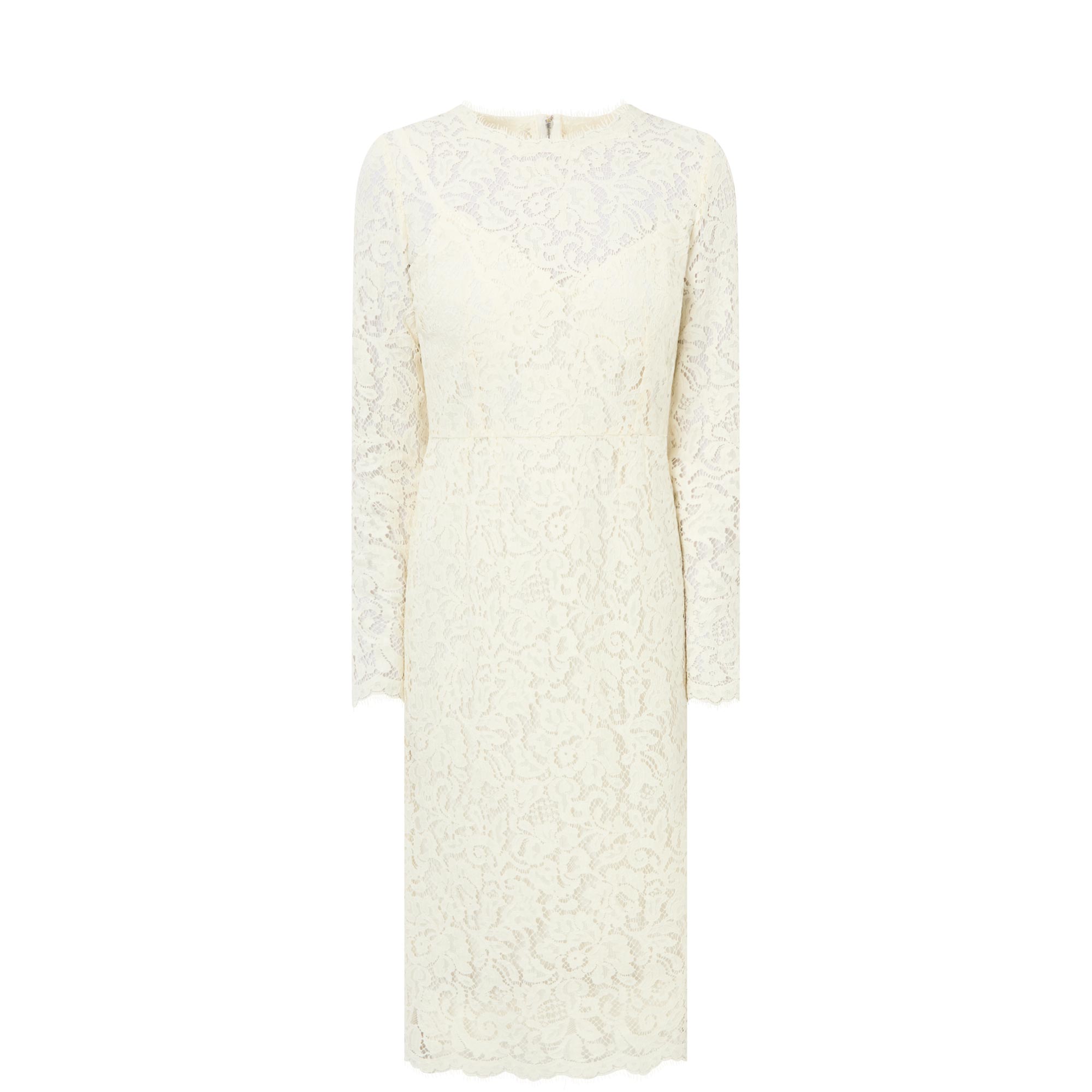 Floral Lace Fitted Dress