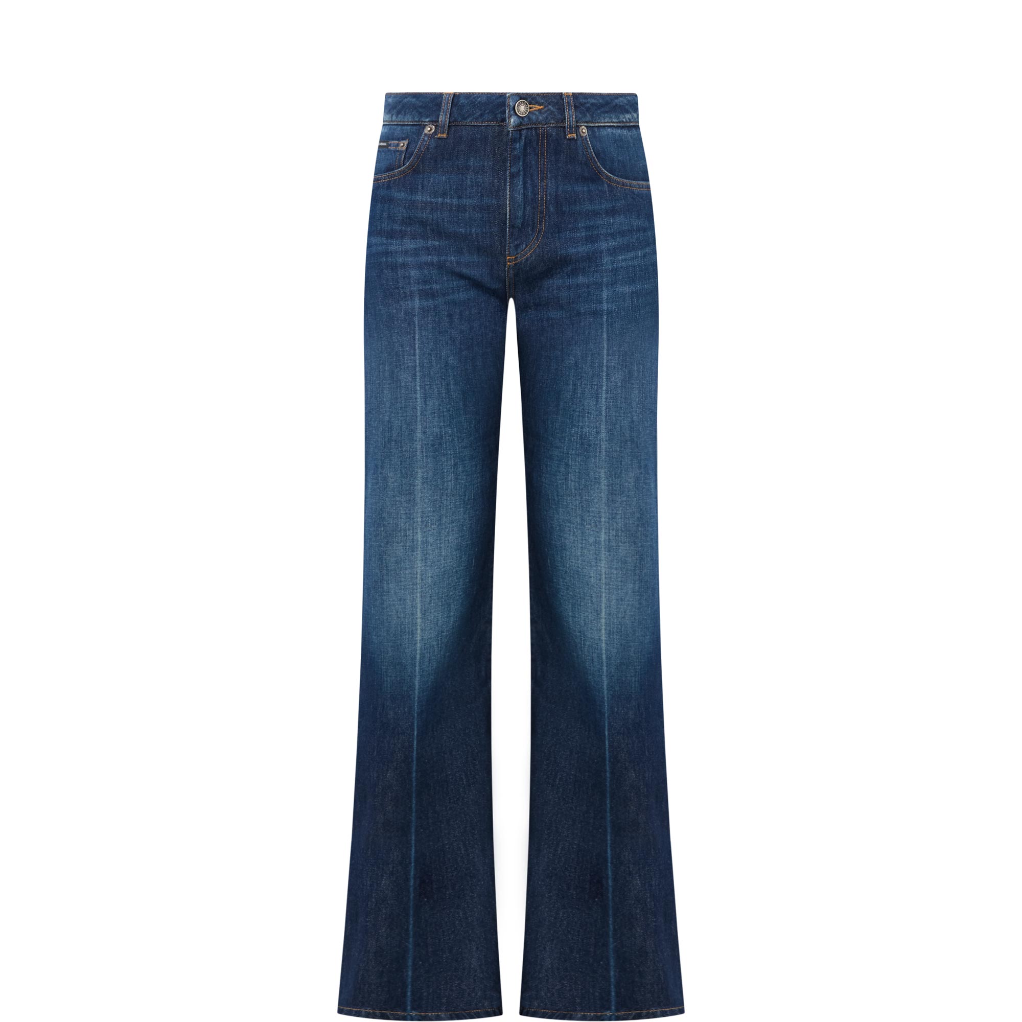 Mid-Rise Flared Jeans
