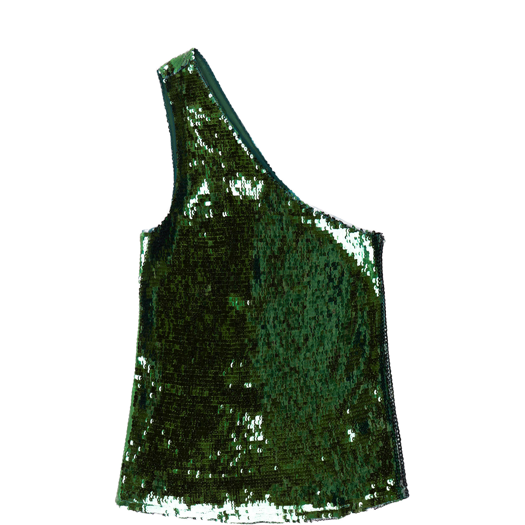 Sequin One-Shoulder Top