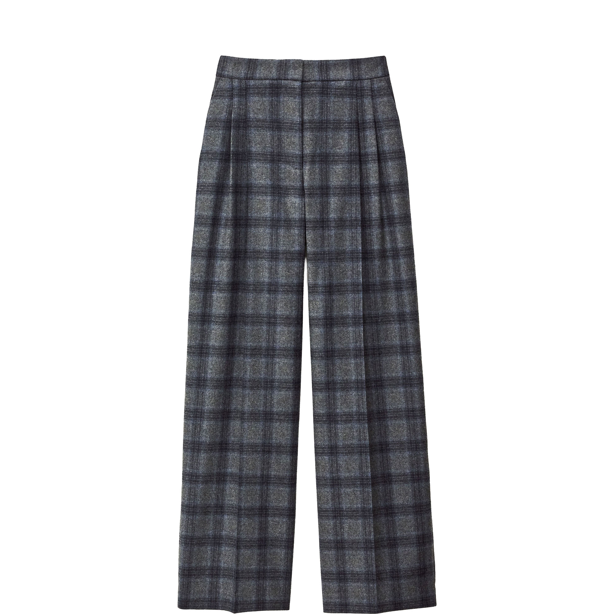Tad High-Rise Check Trousers