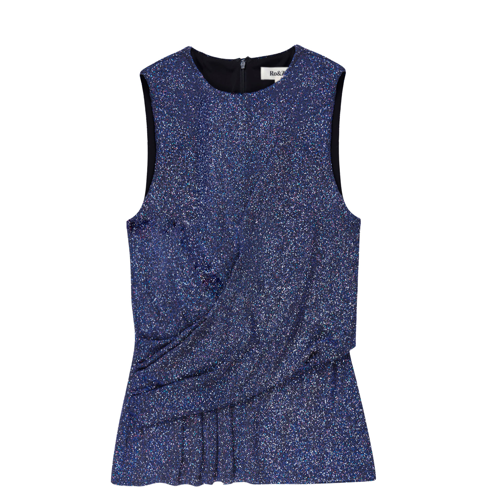 Metallic Gathered Blouse