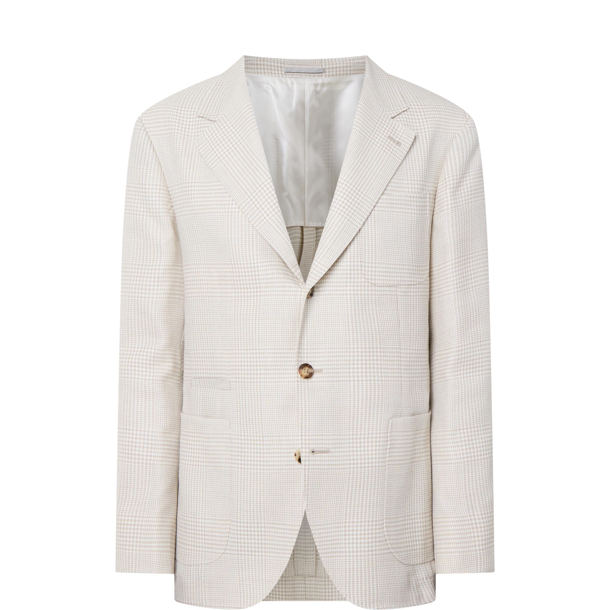 Prince of Wales Macro Single-Breasted Blazer